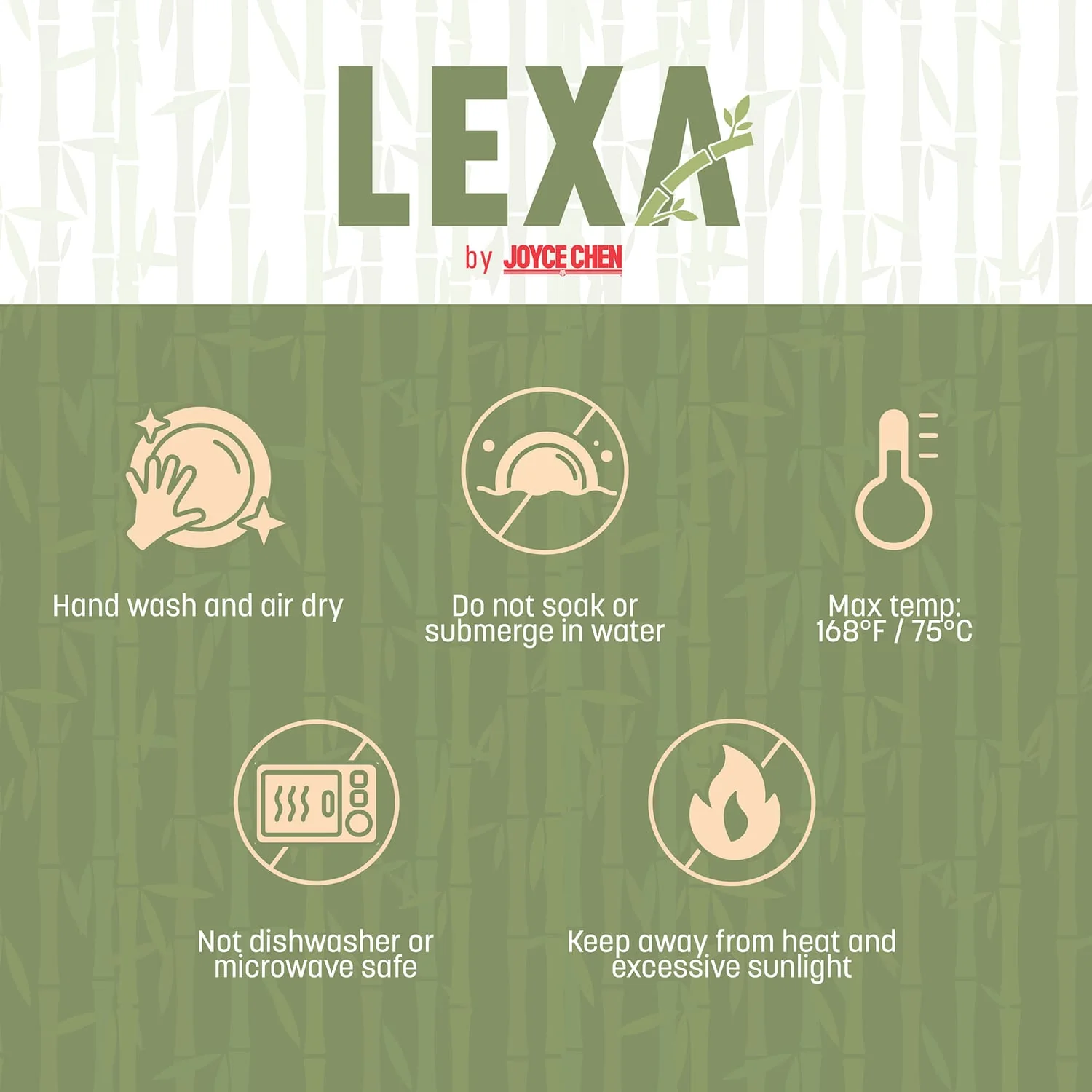 LEXA by Joyce Chen 12-In. Bamboo Fruit Bowl, Natural - Image 3