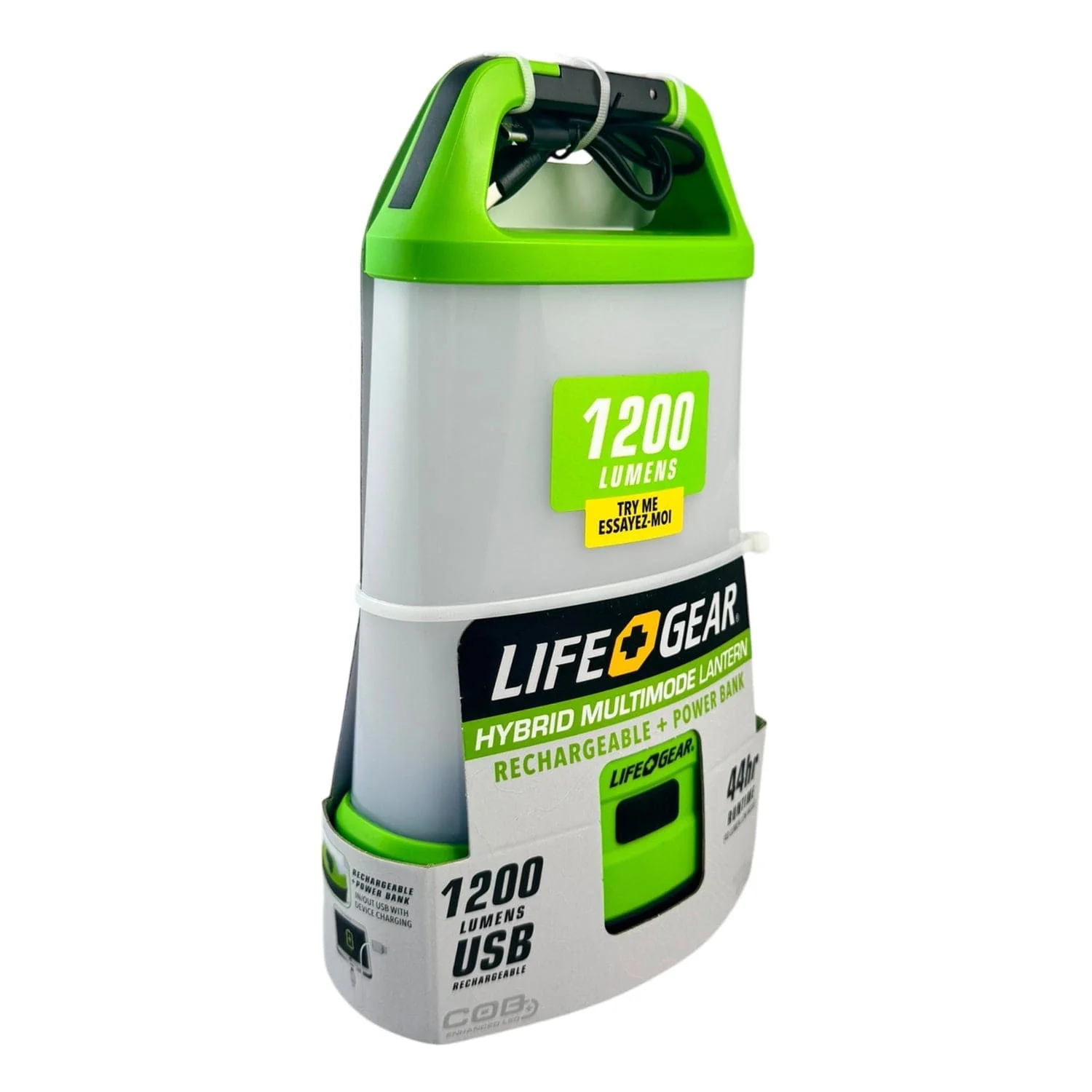 Life+Gear 1,200-Lumen Hybrid Battery/USB-Rechargeable Multi-Mode LED Lantern and Power Bank, 41-3976 - Image 4