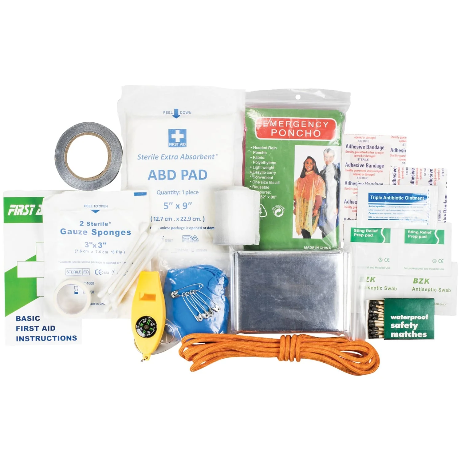 LifeGear 88-Piece Quick Grab First Aid and Survival Kit - Image 2