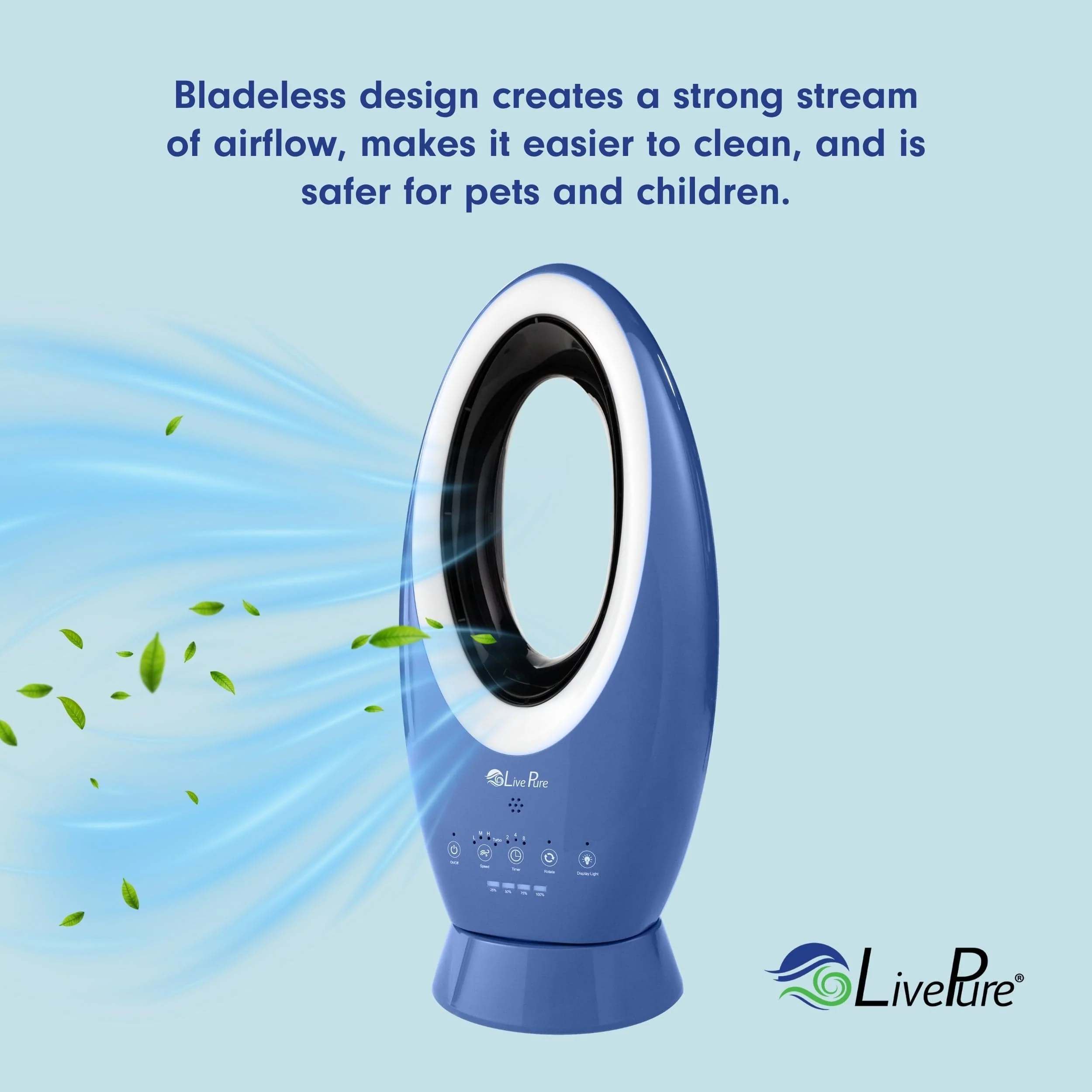 LivePure Bladeless Rechargeable Indoor/Outdoor Fan LP1780FAN - Image 10