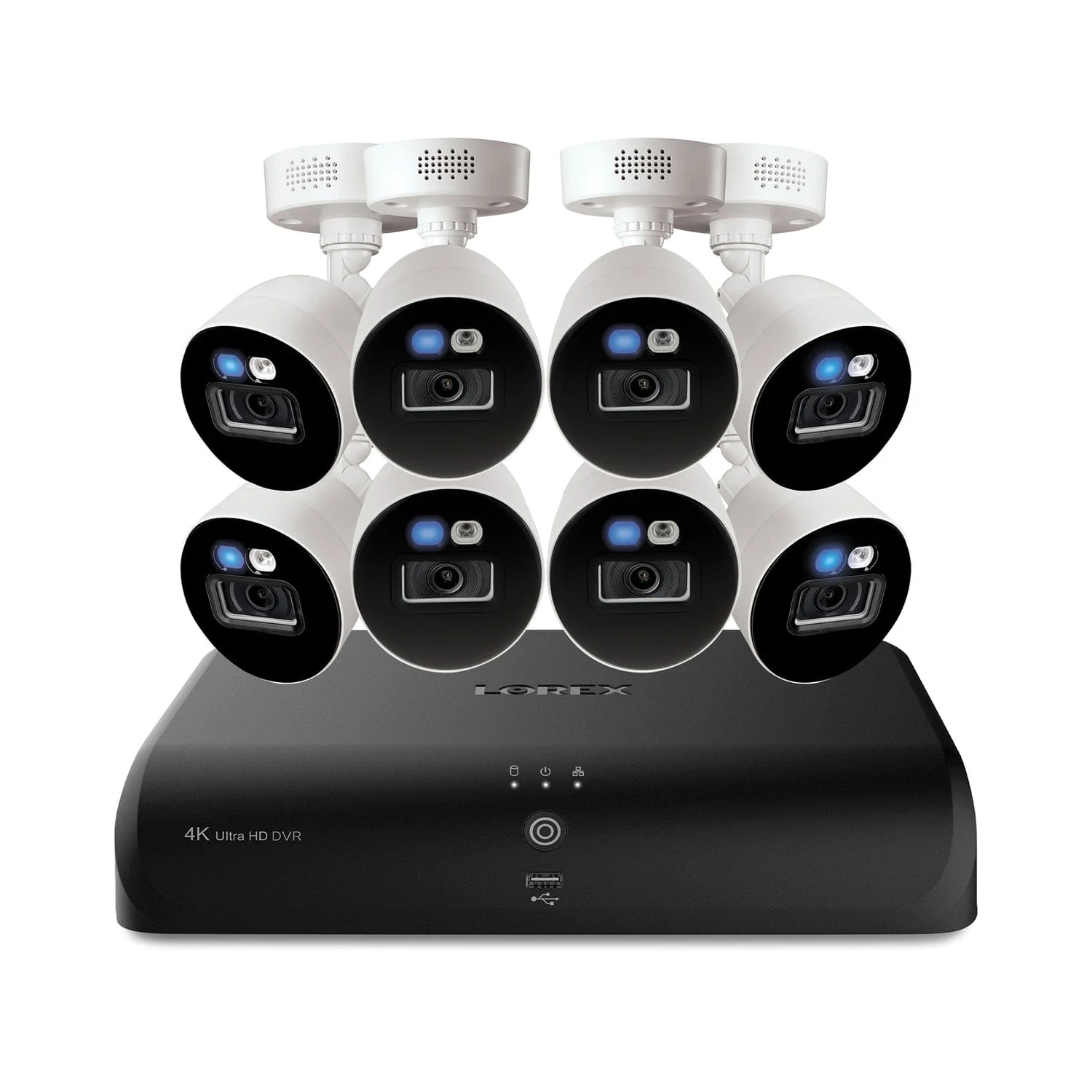 Lorex Fusion 4K 8.0-MP 12-Camera-Capable, 8 Wired, 4 Fusion Wi-Fi 2-TB DVR System with Wired Smart Deterrence Cameras, 8 Cameras - Image 4