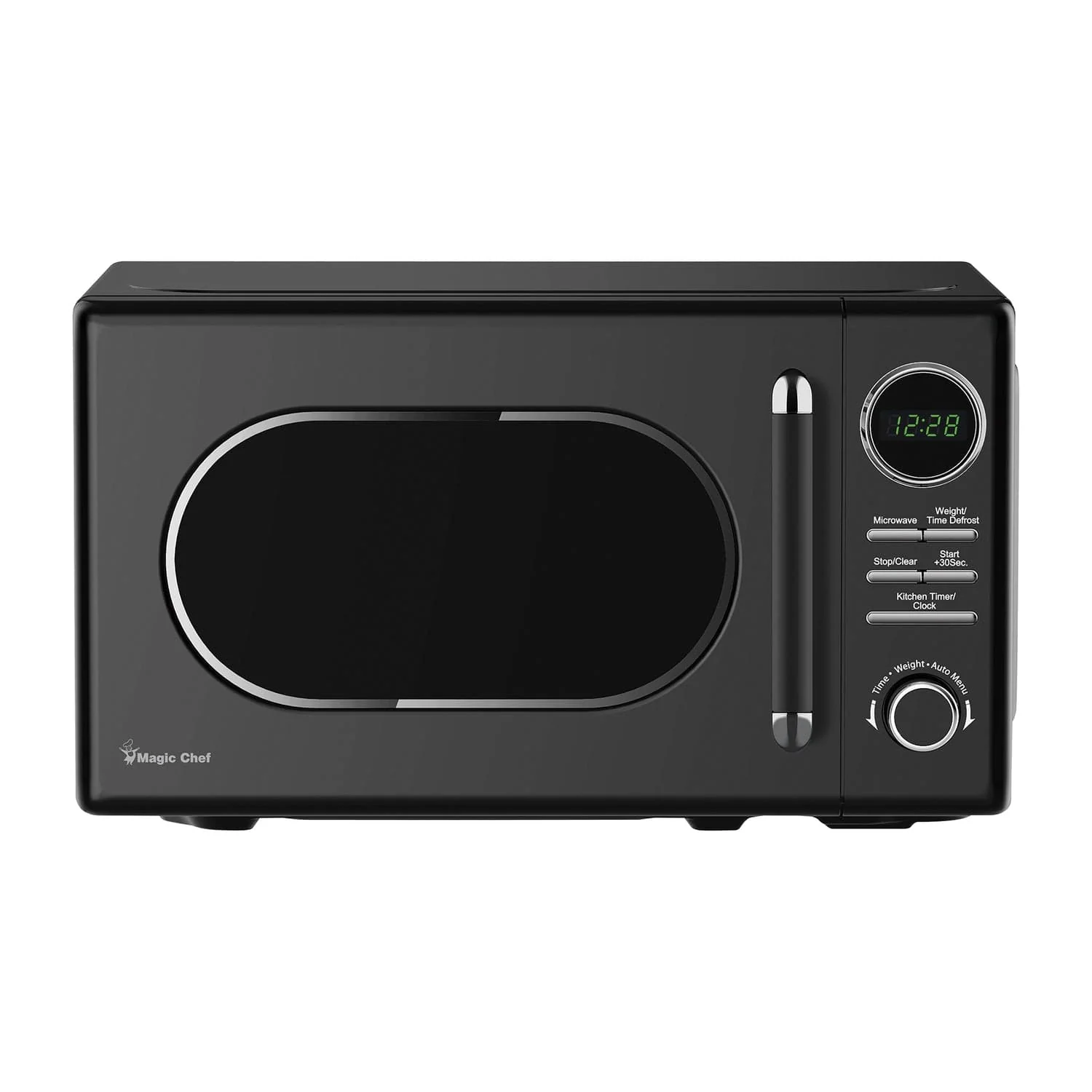 Magic Chef 0.7-Cu. Ft. 700-Watt Retro Countertop Microwave, Black - Image 2