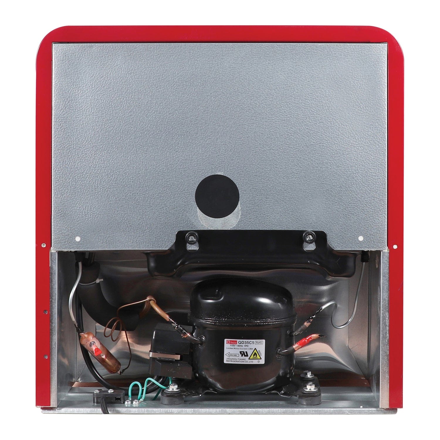 Magic Chef 1.6-Cu. Ft. ENERGY-STAR Certified Retro Mini Fridge with Manual Defrost, Red - Image 5