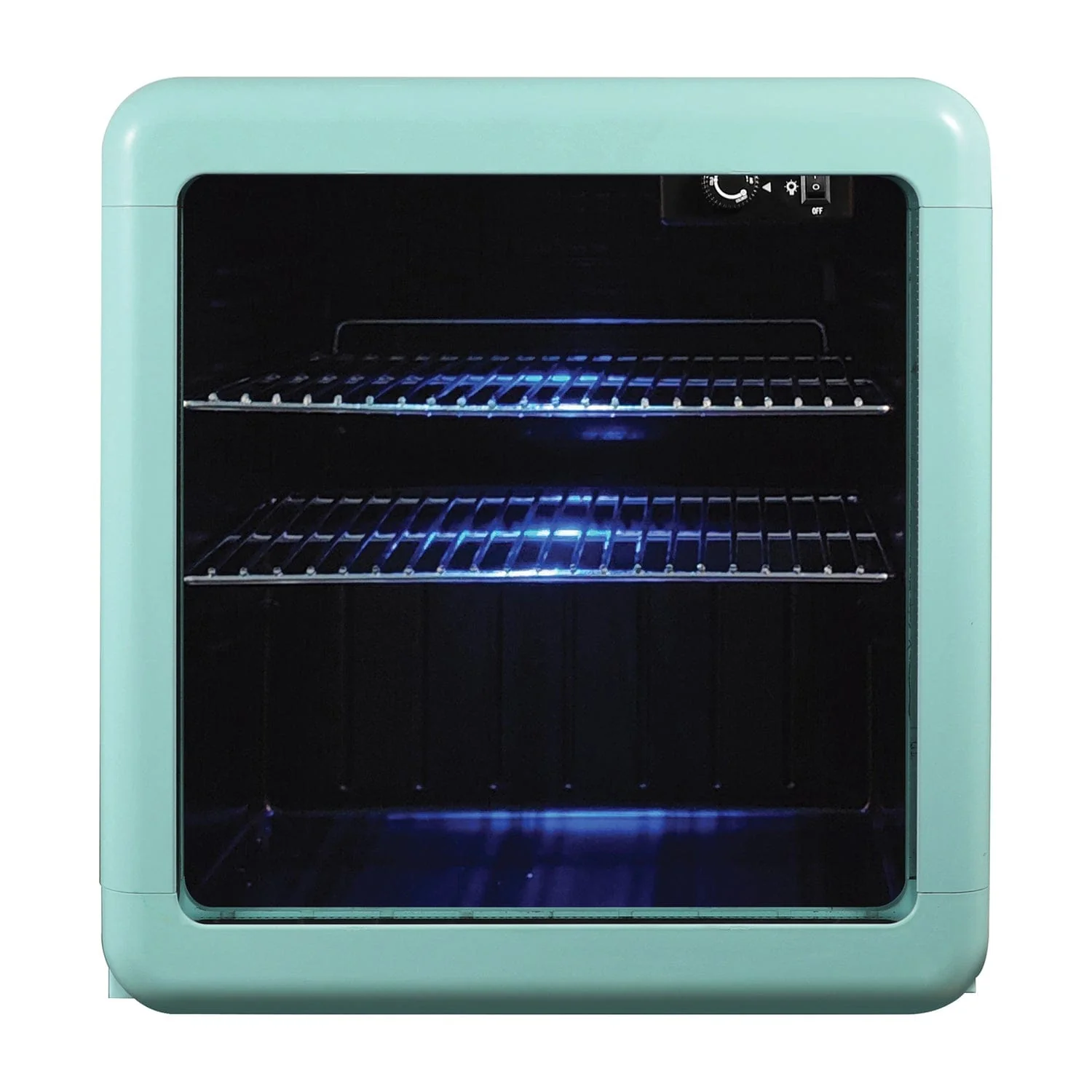 Magic Chef 1.7-Cu. Ft. Retro Beverage Cooler, Green