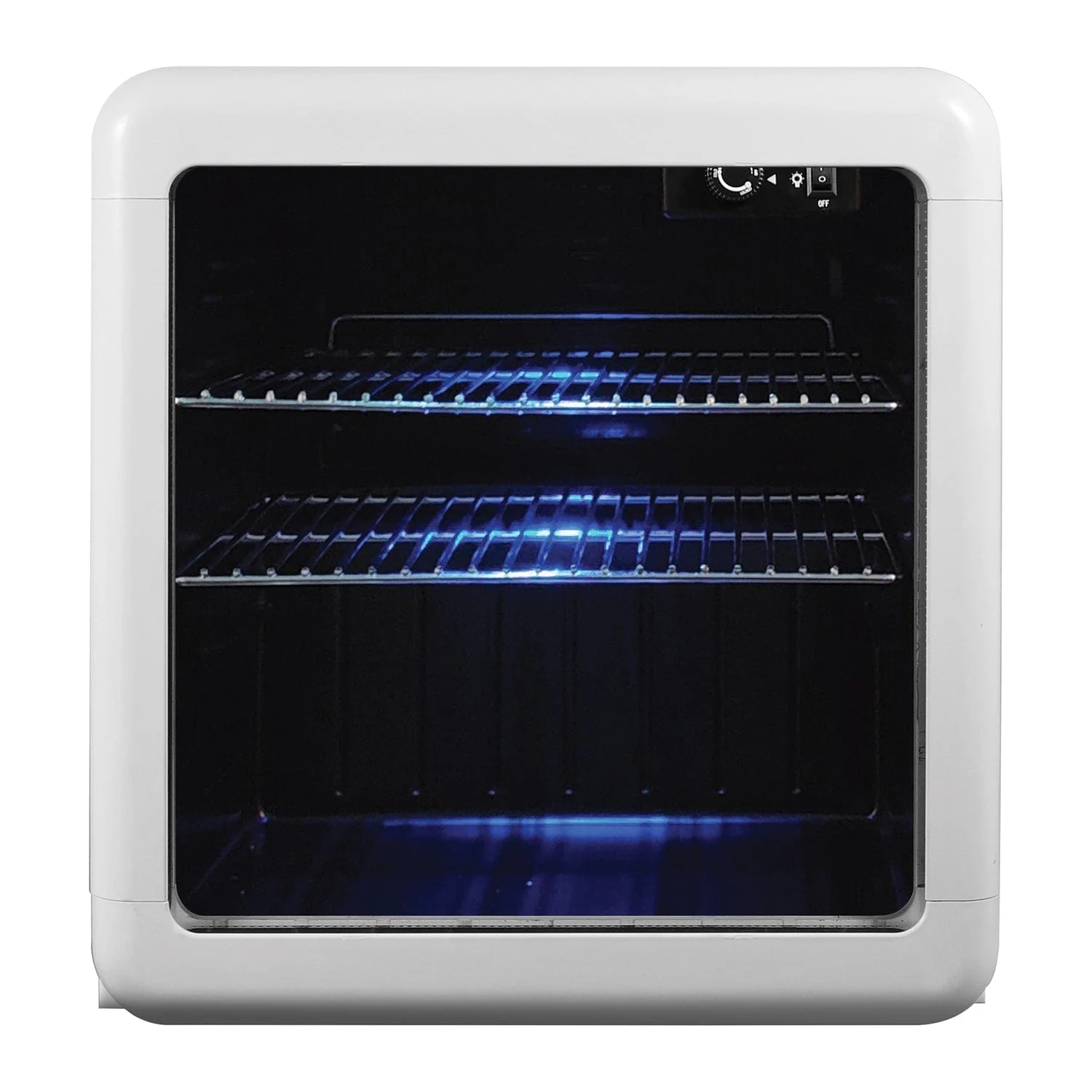 Magic Chef 1.7-Cu. Ft. Retro Beverage Cooler, White