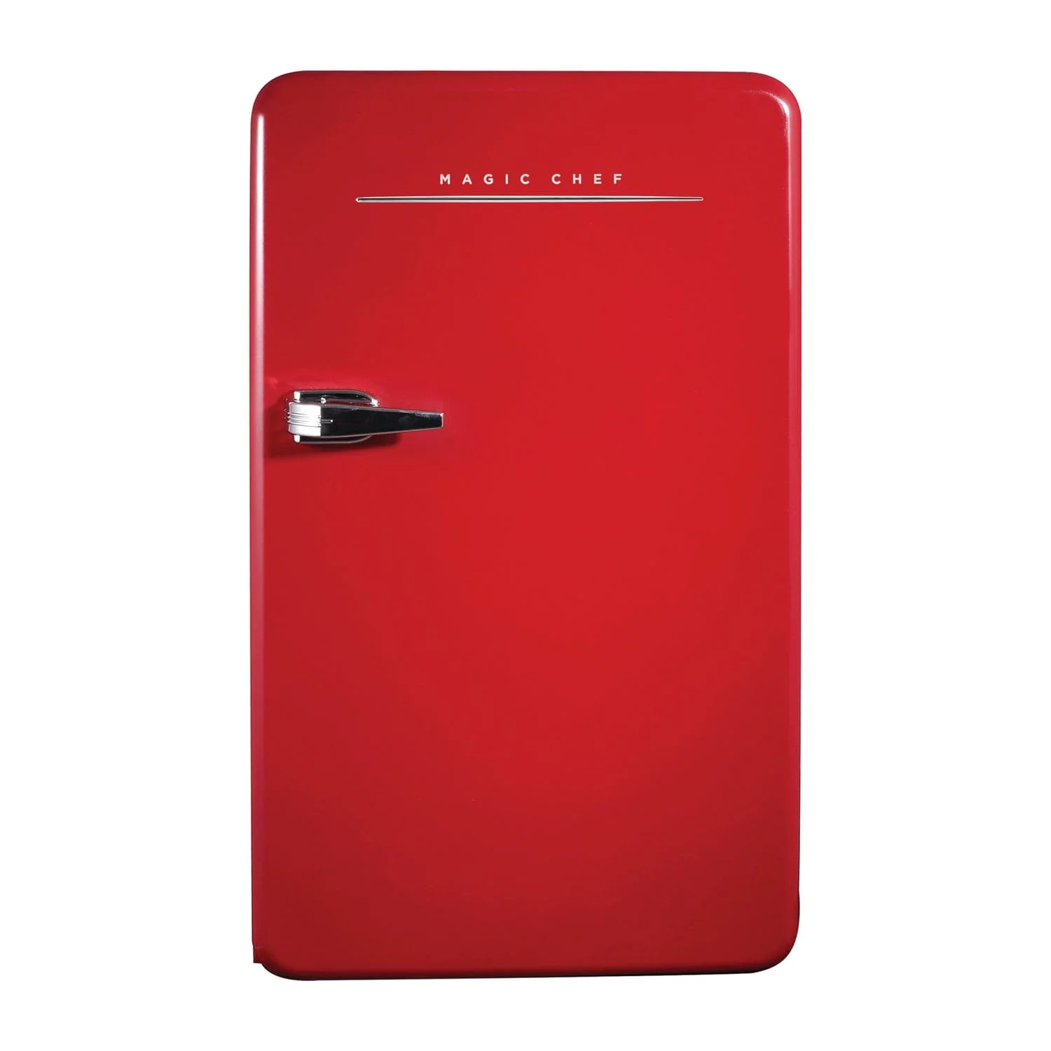 Magic Chef 3.2-Cu. Ft. ENERGY-STAR Certified Retro Mini Fridge with Manual Defrost, Red - Image 4