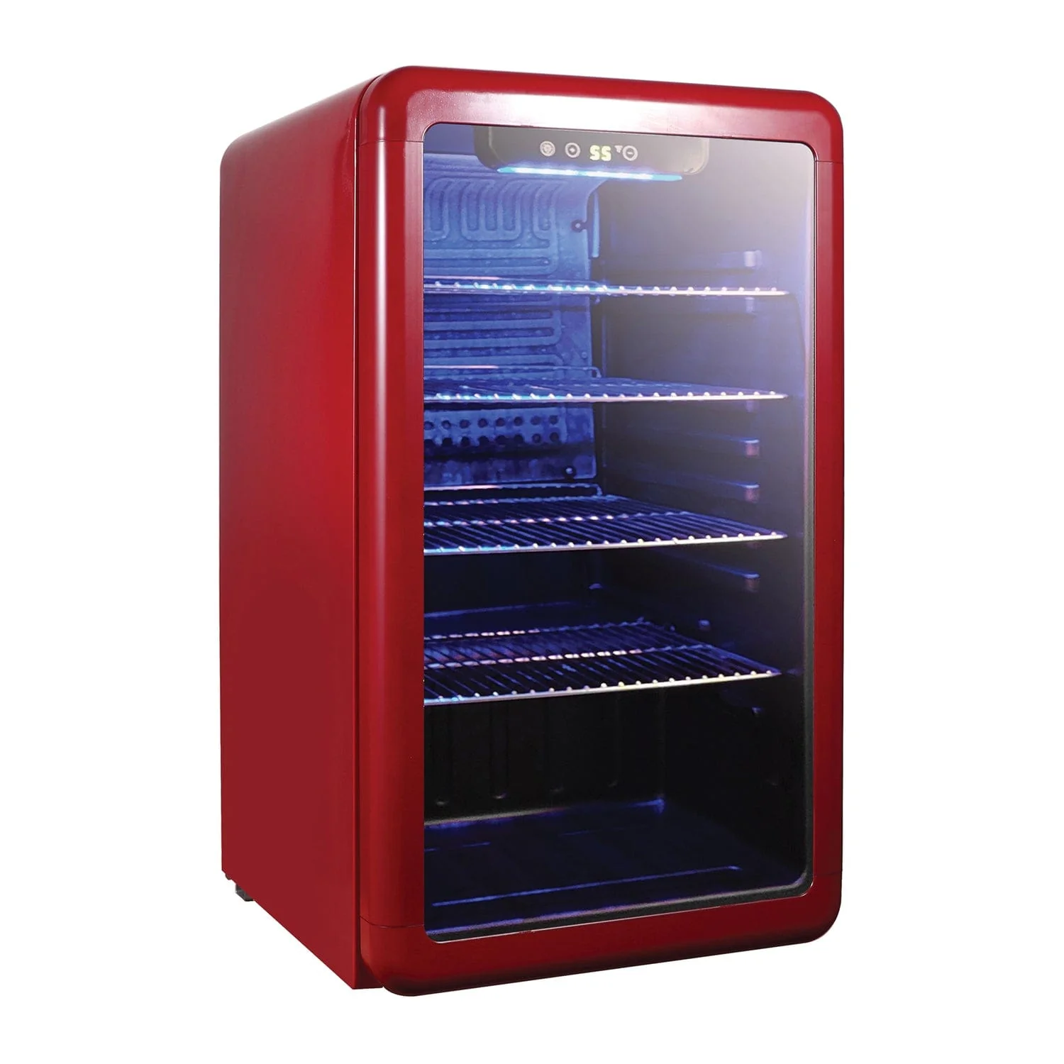 Magic Chef 3.4-Cu. Ft. Retro Beverage Cooler, Red - Image 2