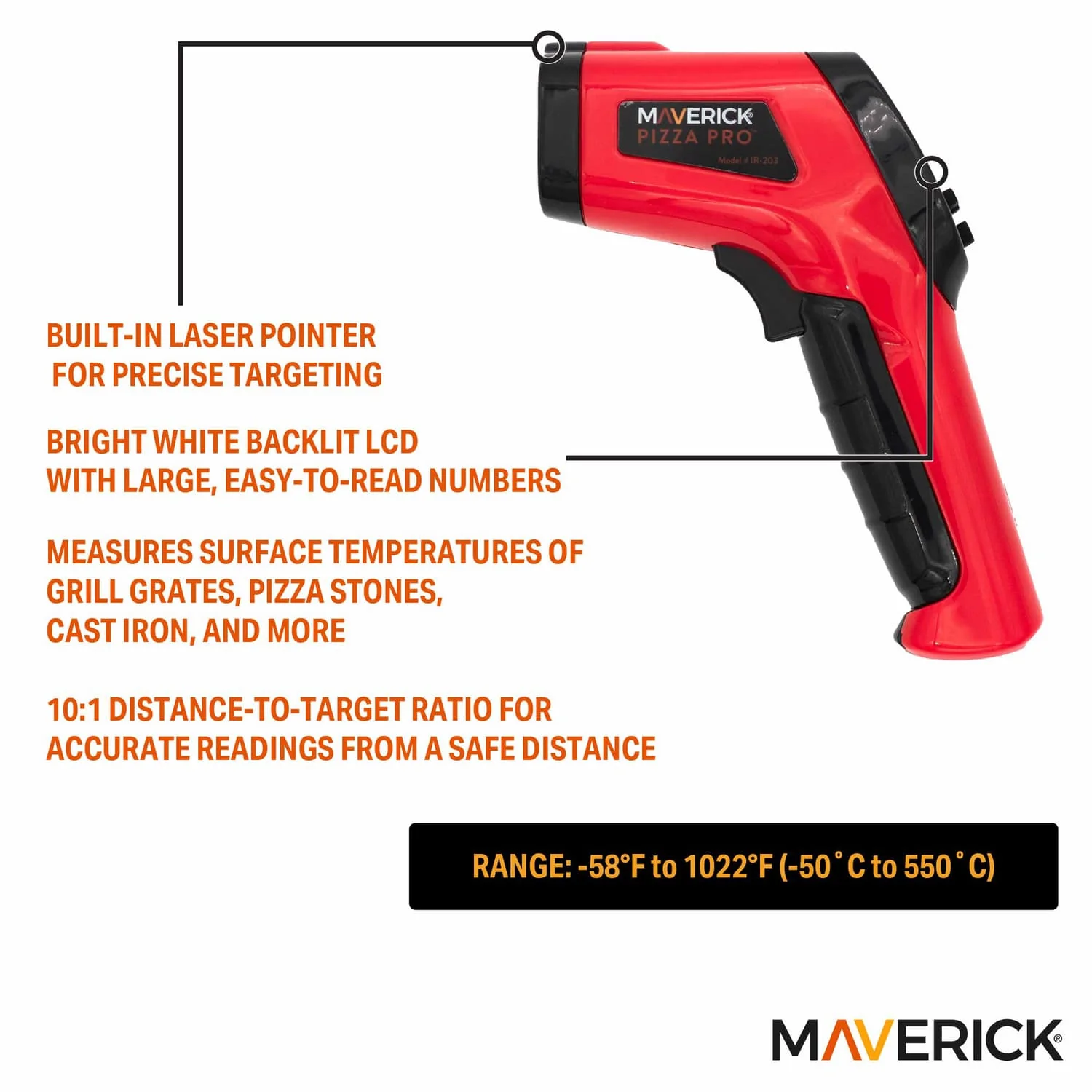 Maverick Infrared BBQ Surface Thermometer - Image 4