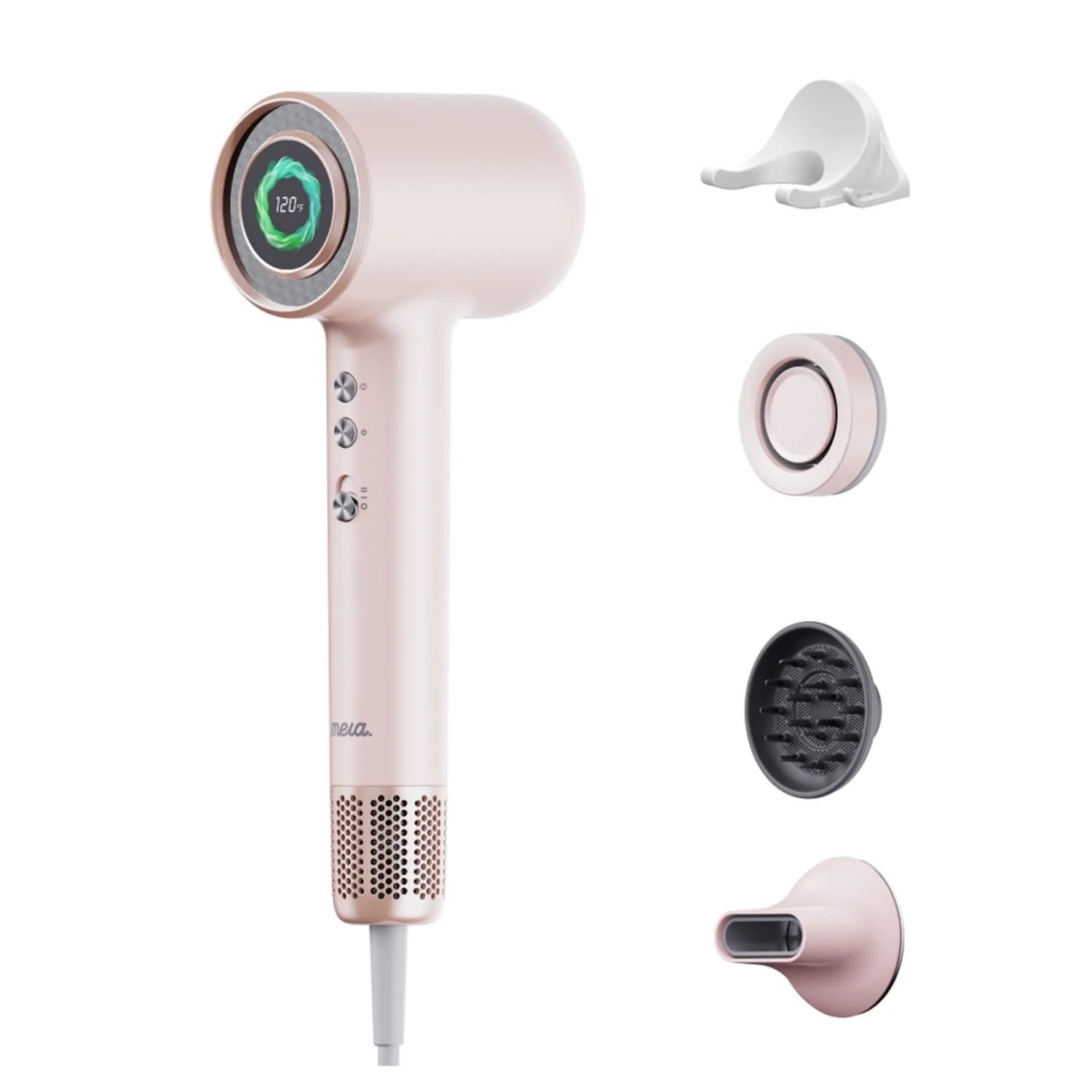 Mera Pro Bi-Ionic High-Speed Aromatic Hair Dryer, Rose Pink