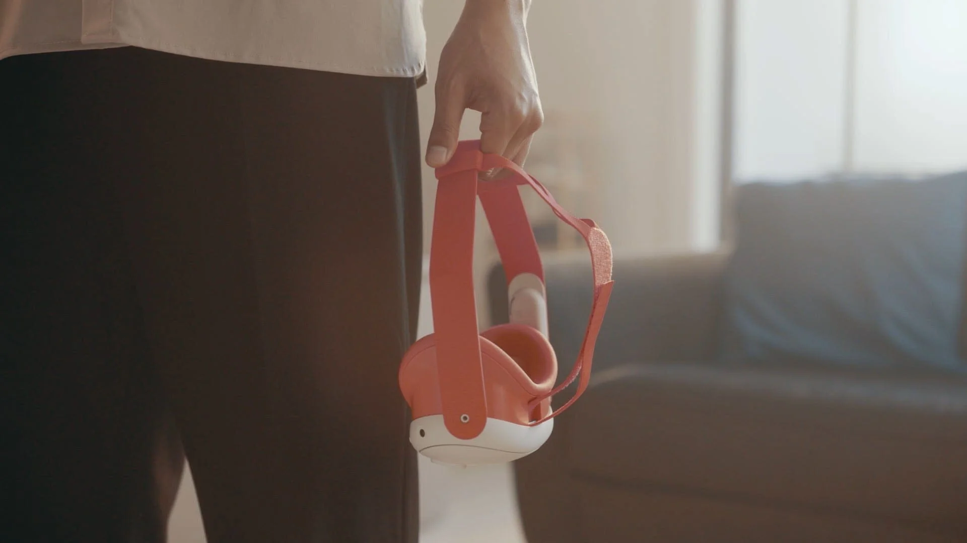 Meta Quest 3 Facial Interface & Head Strap (Blood Orange) - Image 6