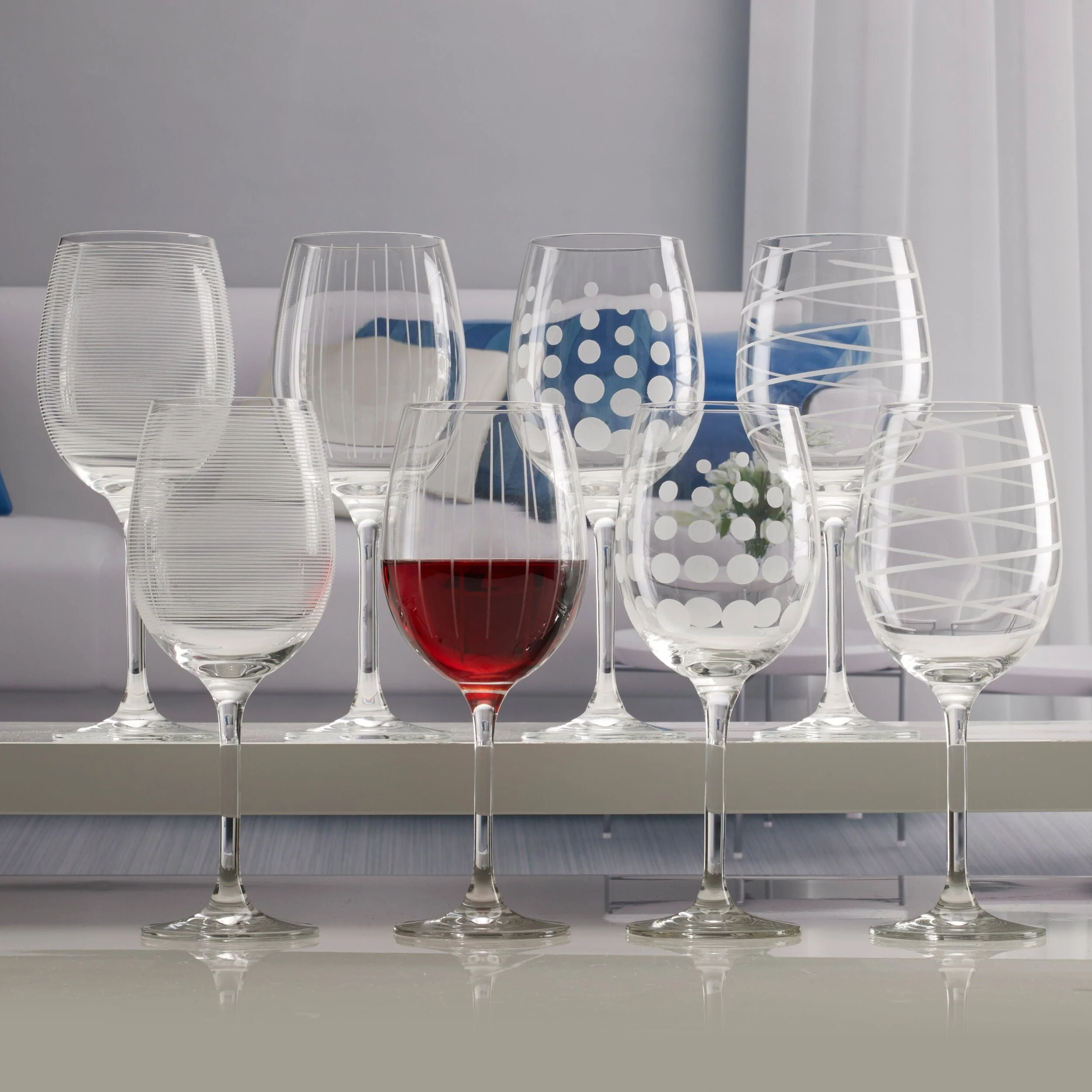 Mikasa Cheers White Wine Glasses, Set of 4, 16-ounce Wine Glasses - Image 4