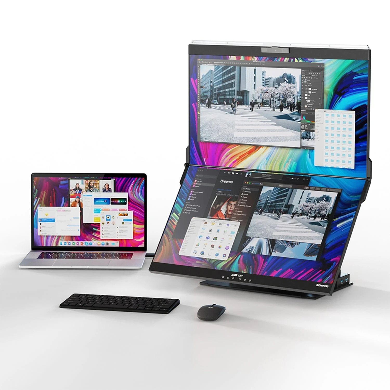Mobile Pixels Geminos X 1440p 24-In. Dual-Screen Desktop Monitor - Image 4