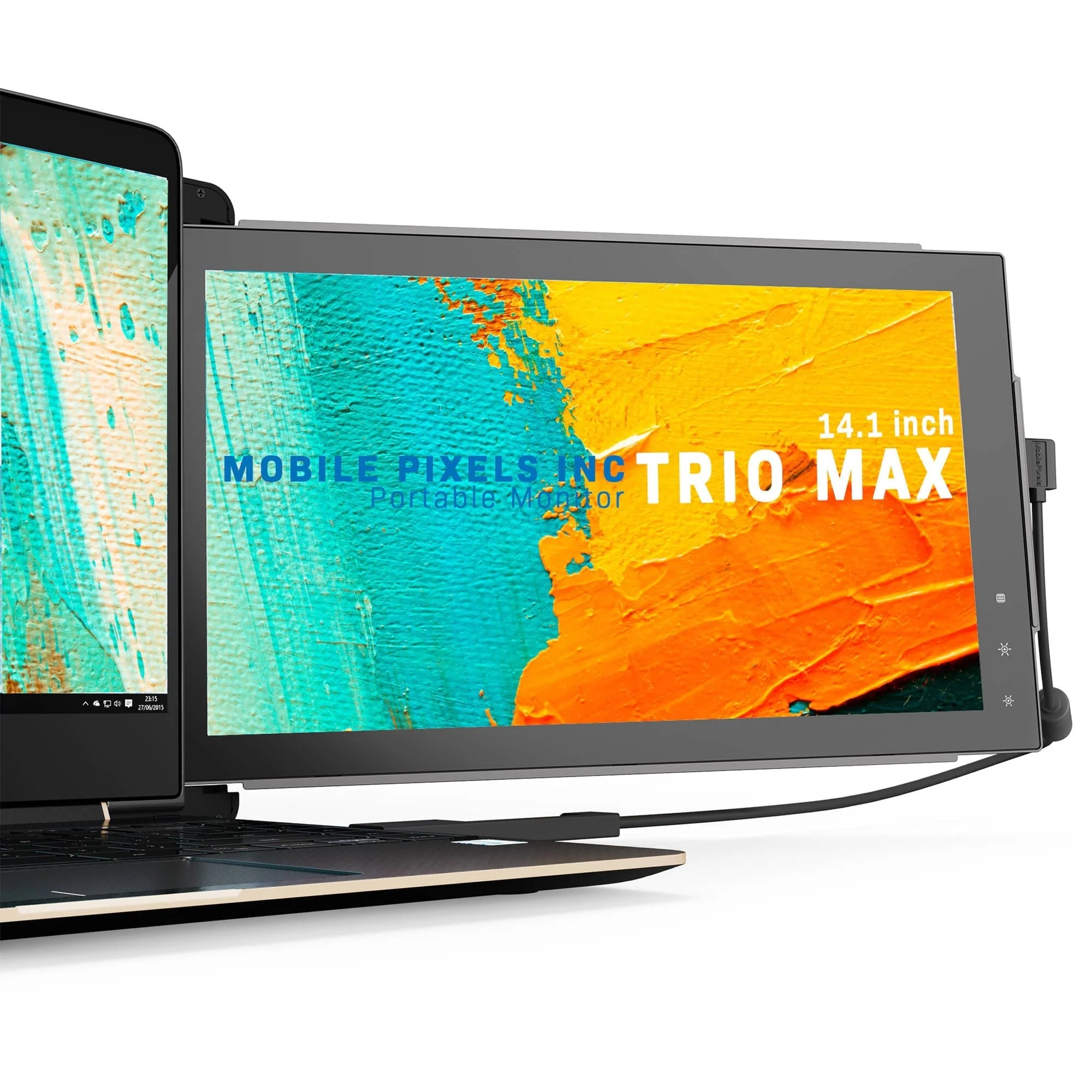 Mobile Pixels Trio Max Portable Monitor, 14.1" Triple Monitor - Certified Refurbished - Image 2