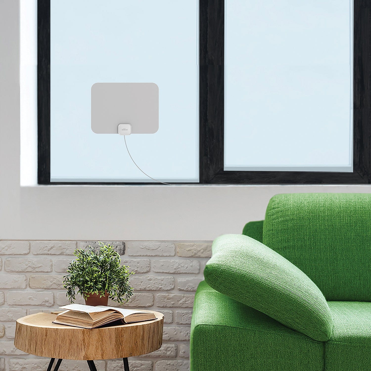 Mohu Leaf Ultra-Thin Indoor TV Antenna, Warm Grey Design, 40-Mile Range, UHF VHF Multi-Directional, 4K 8K UHD NEXTGEN TV - with 12-Ft. Cable - Image 3