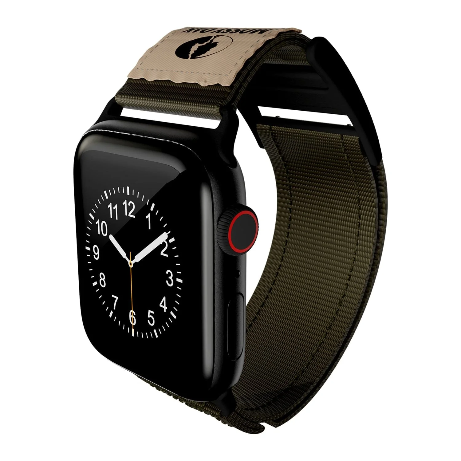 Mossy Oak by cellhelmet Premium Nylon Band for Apple Watch 44/45/46/49 mm, Regular, Olive Drab Green - Image 3