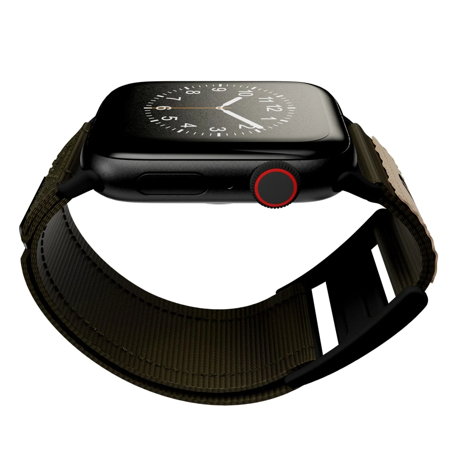 Mossy Oak by cellhelmet Premium Nylon Band for Apple Watch 44/45/46/49 mm, Regular, Olive Drab Green - Image 5