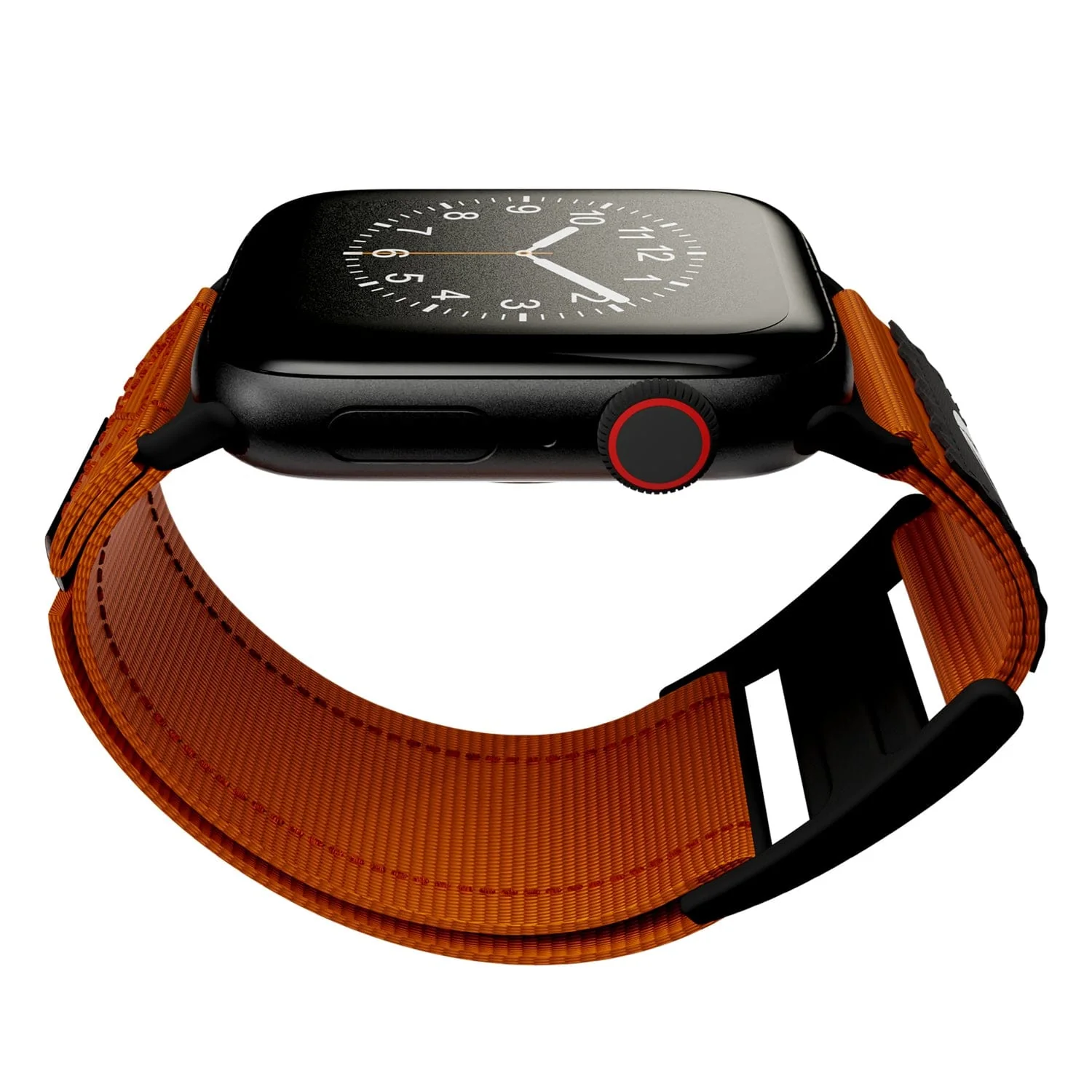Mossy Oak by cellhelmet Premium Nylon Band for Apple Watch 44/45/46/49 mm, Regular, Orange - Image 4
