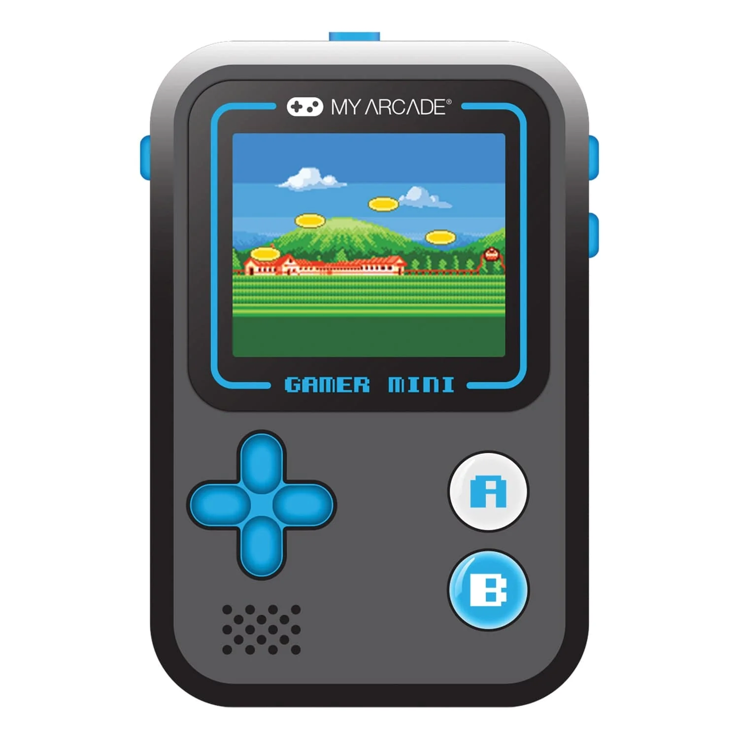 My Arcade Gamer Mini Classic 160-in-1 Handheld Game System, Black/Blue - Image 4