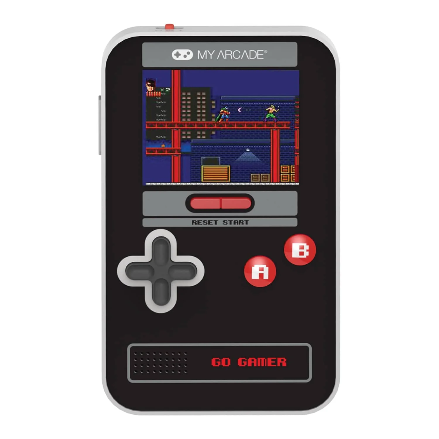 My Arcade Go Gamer Classic 300-in-1 Handheld Game System, Black/Red/Gray - Image 2