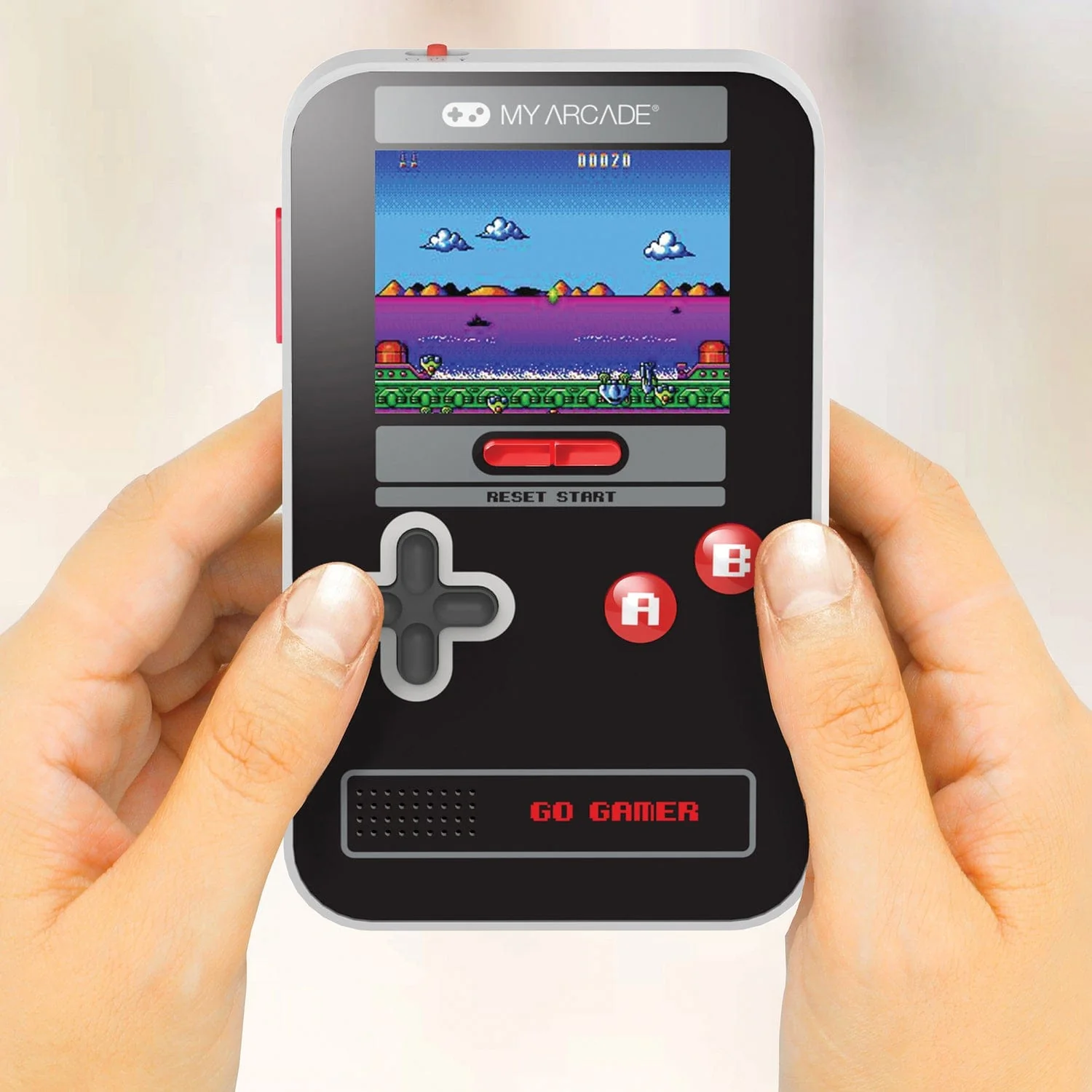 My Arcade Go Gamer Classic 300-in-1 Handheld Game System, Black/Red/Gray - Image 3