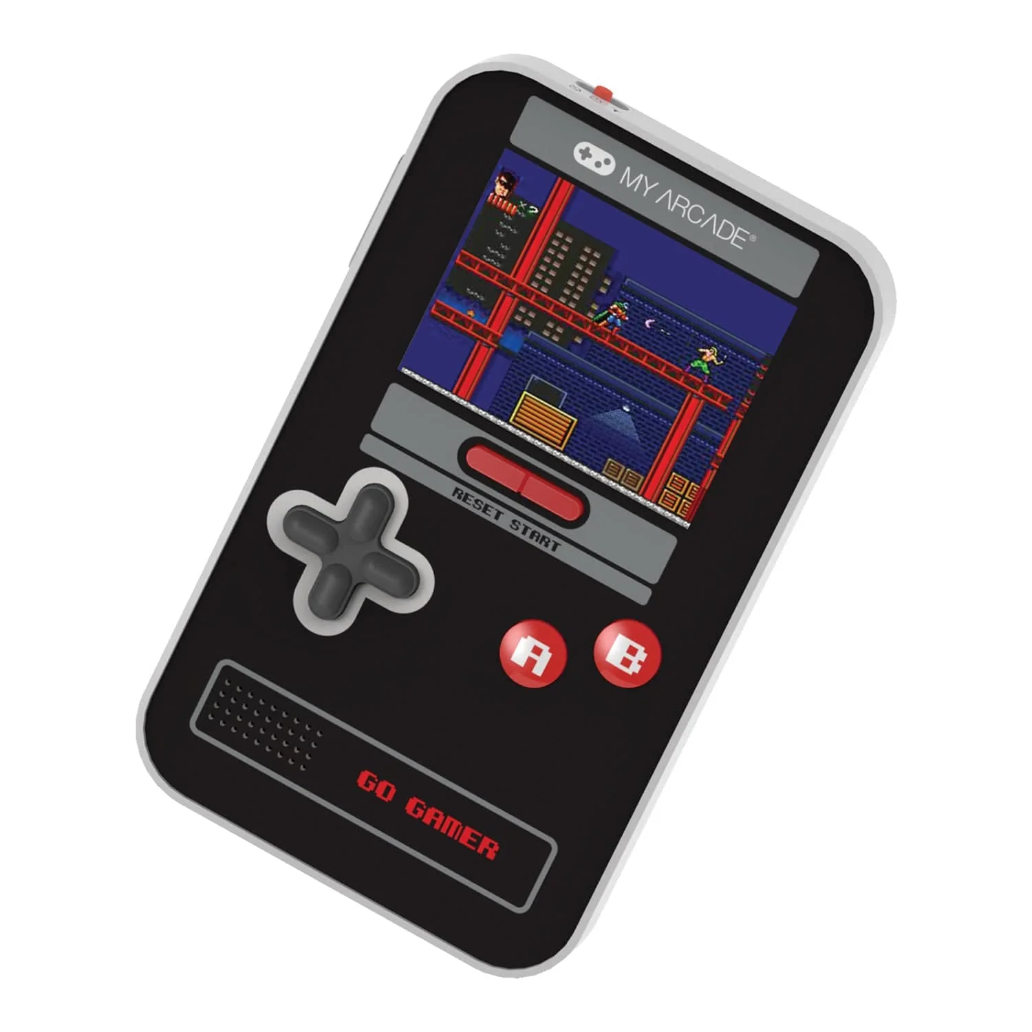 My Arcade Go Gamer Classic 300-in-1 Handheld Game System, Black/Red/Gray - Image 4
