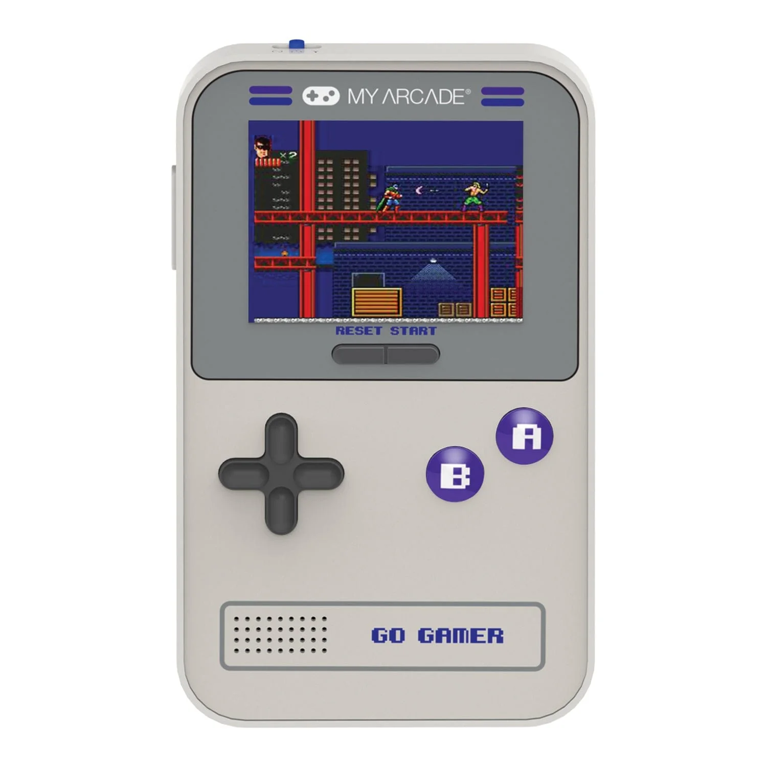 My Arcade Go Gamer Classic 300-in-1 Handheld Game System, Gray/Purple - Image 3