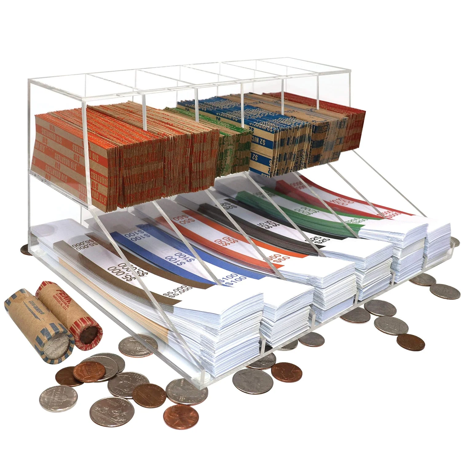 Nadex Coins Acrylic Bills and Coins Wrappers Tray - Image 5