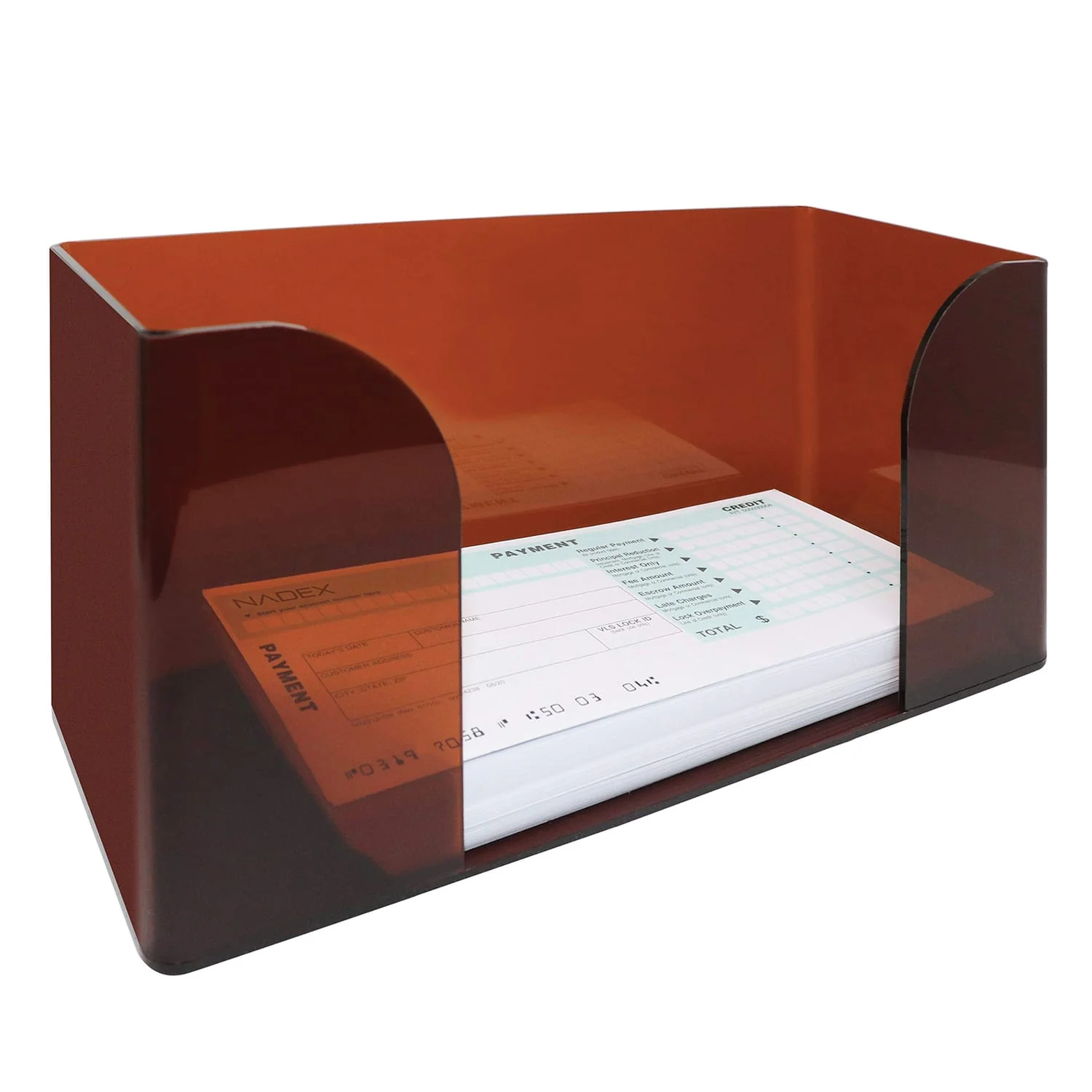Nadex Coins Acrylic Check Tray, Brown - Image 3