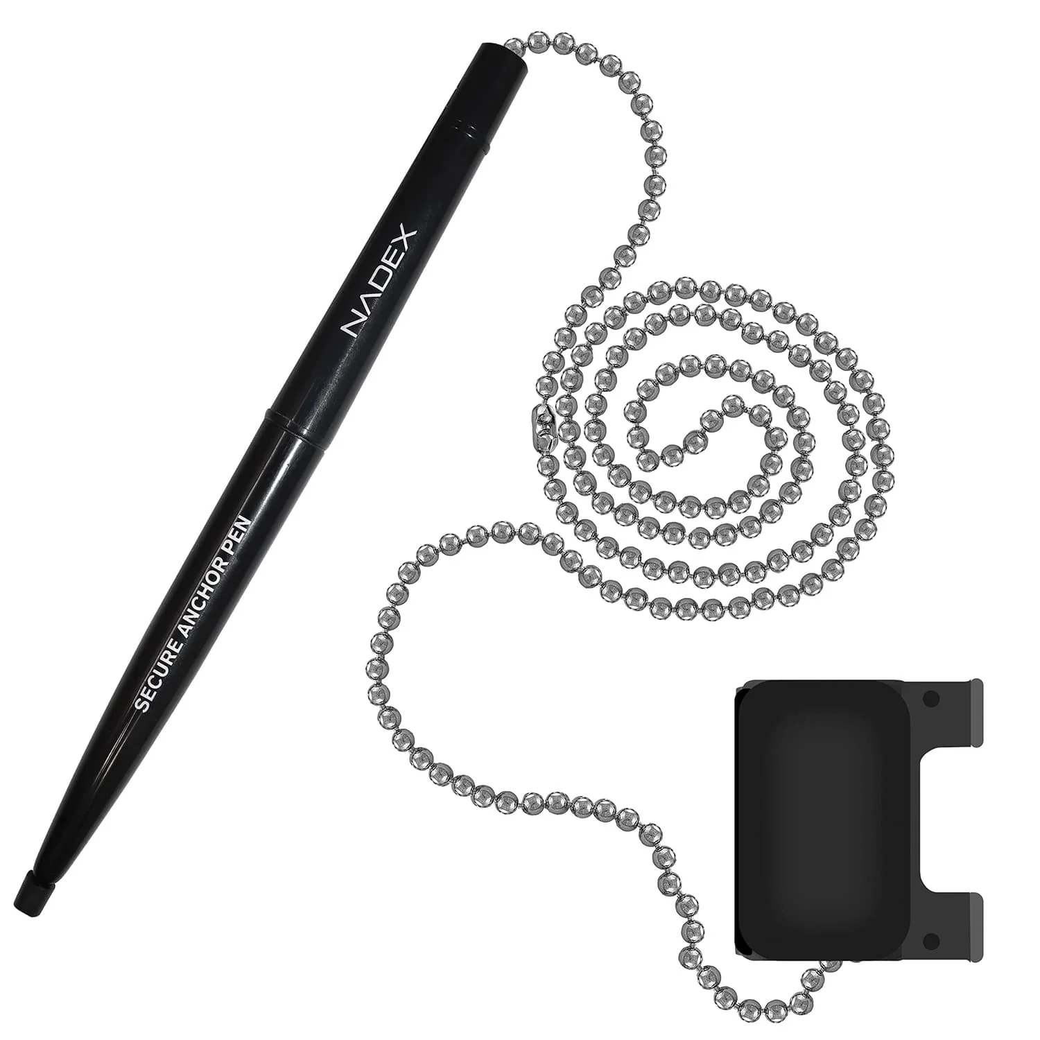 Nadex Coins Ball and Chain Security Pen Set, 1 Pen, Black - Image 2