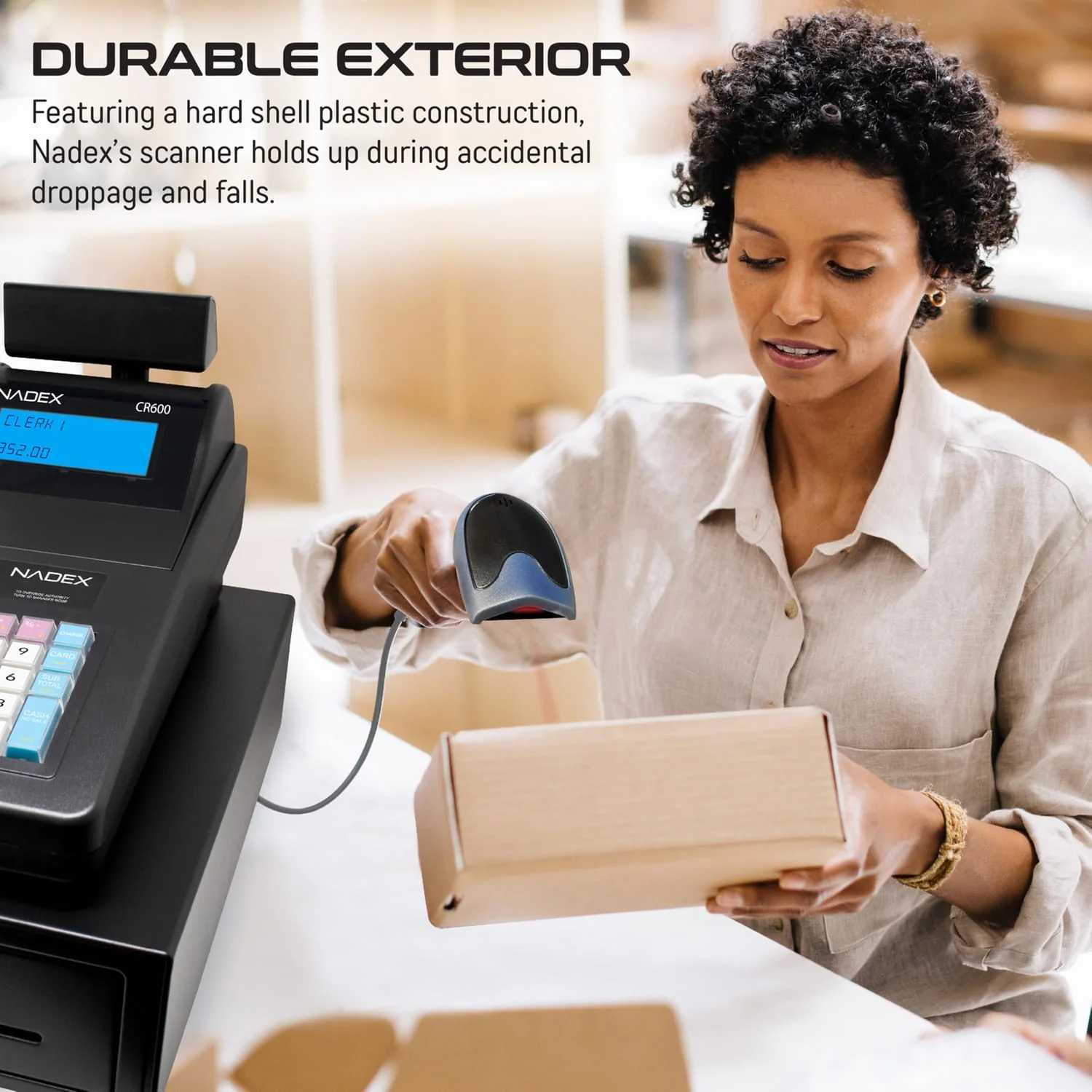 Nadex Coins Handheld Barcode Laser Scanner for CR260/CR360/CR600 Cash Registers - Image 3