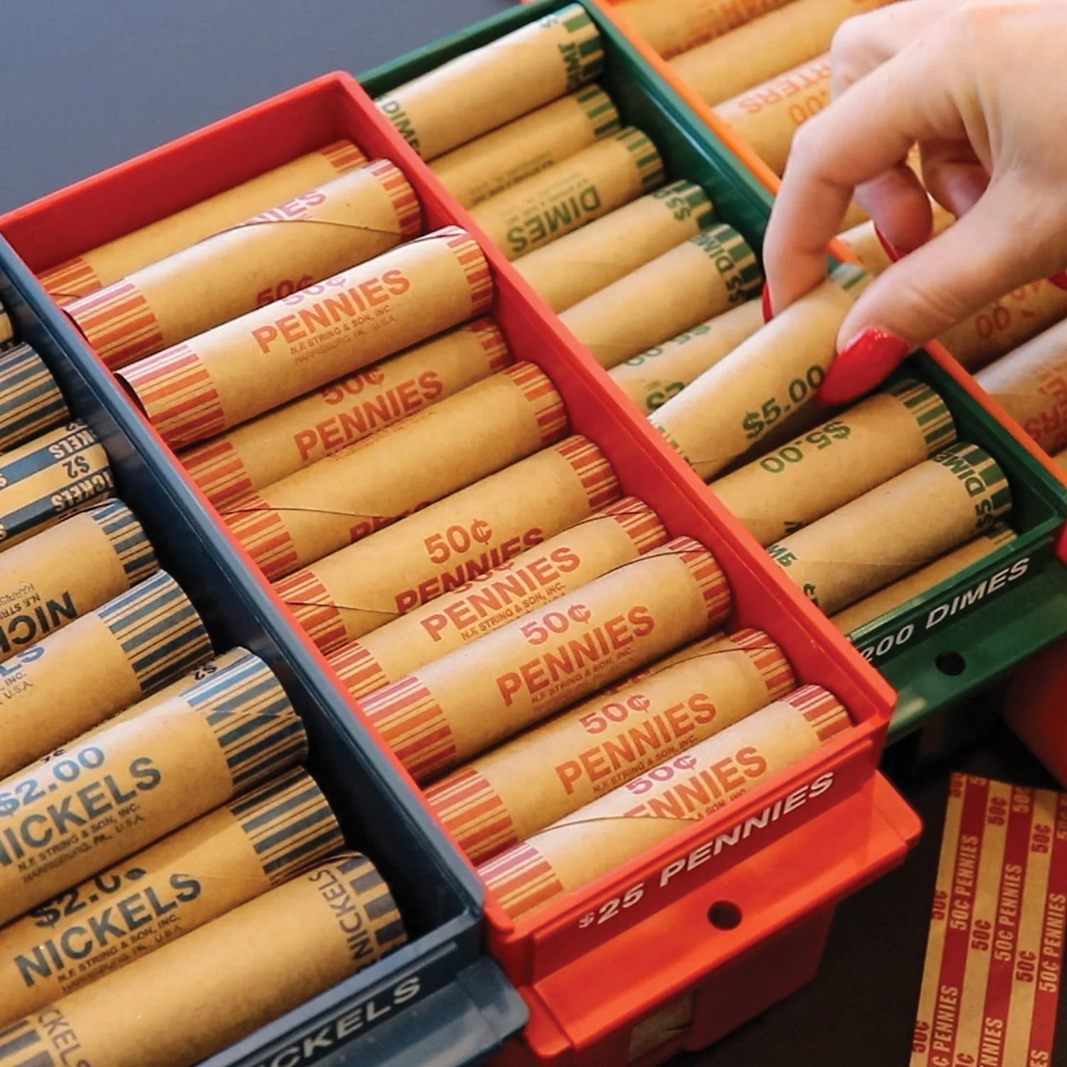 Nadex Coins Rolled Coins Storage Boxes with Lockable Covers - Image 2