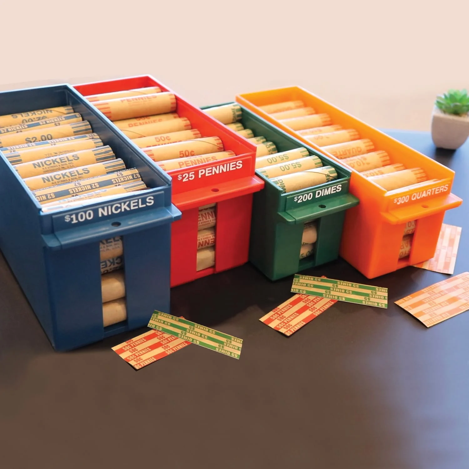 Nadex Coins Rolled Coins Storage Boxes with Lockable Covers - Image 3