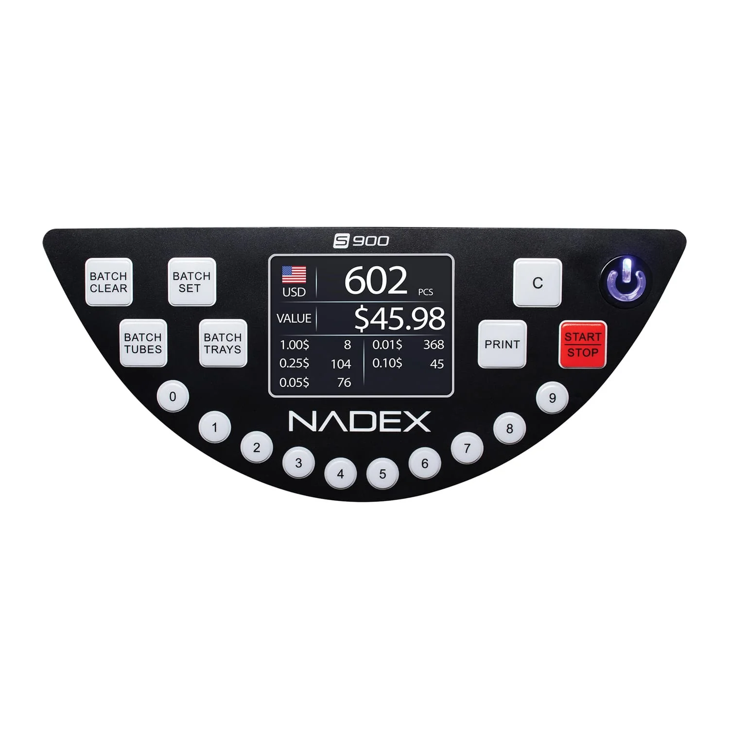 Nadex Coins S900 Coin Counter, Sorter, and Wrapper Machine - Image 5