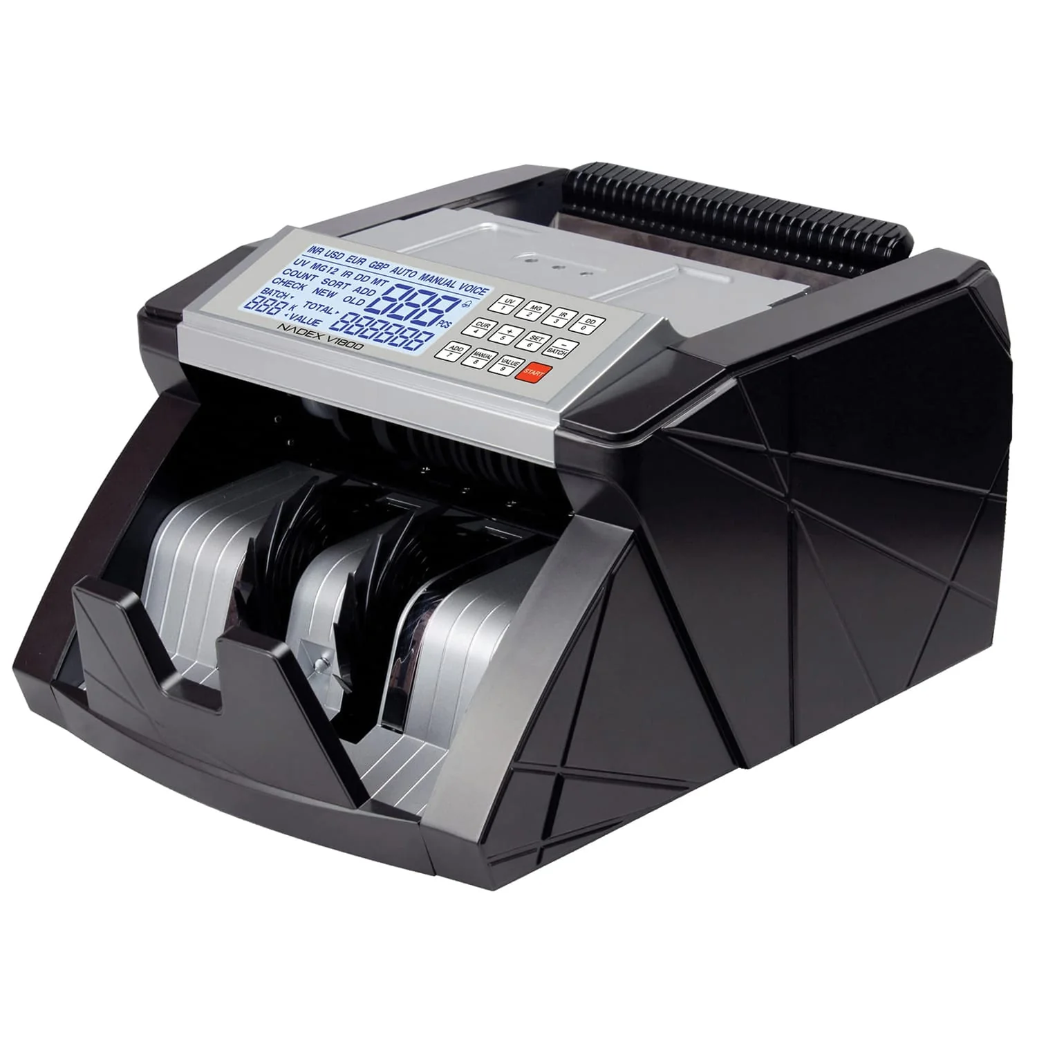 Nadex Coins V1800 Money Counter and Counterfeit Detector - Image 3