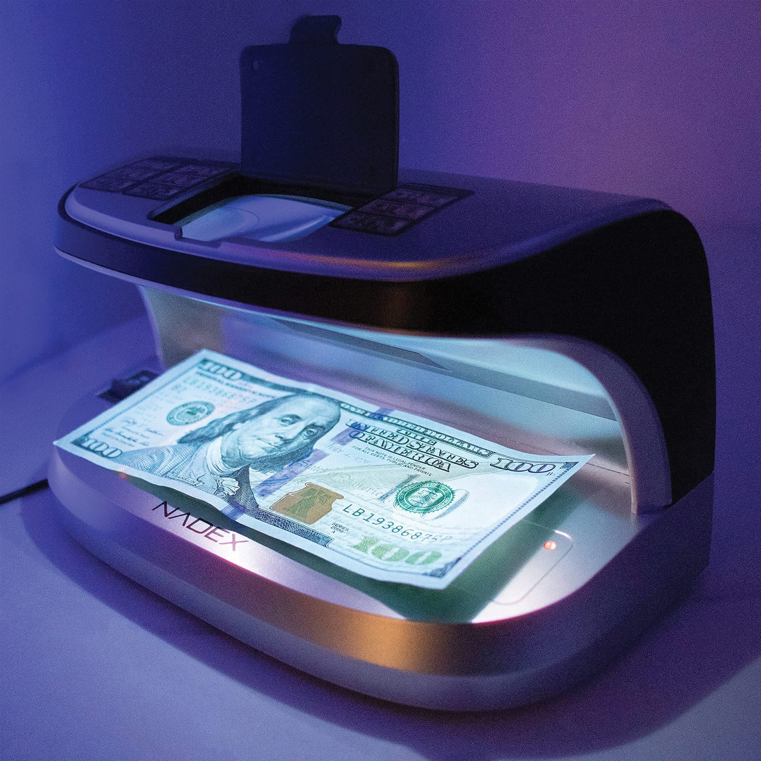 Nadex Coins V27 Desktop UV Counterfeit Detector with Micro Print Magnifier - Image 2