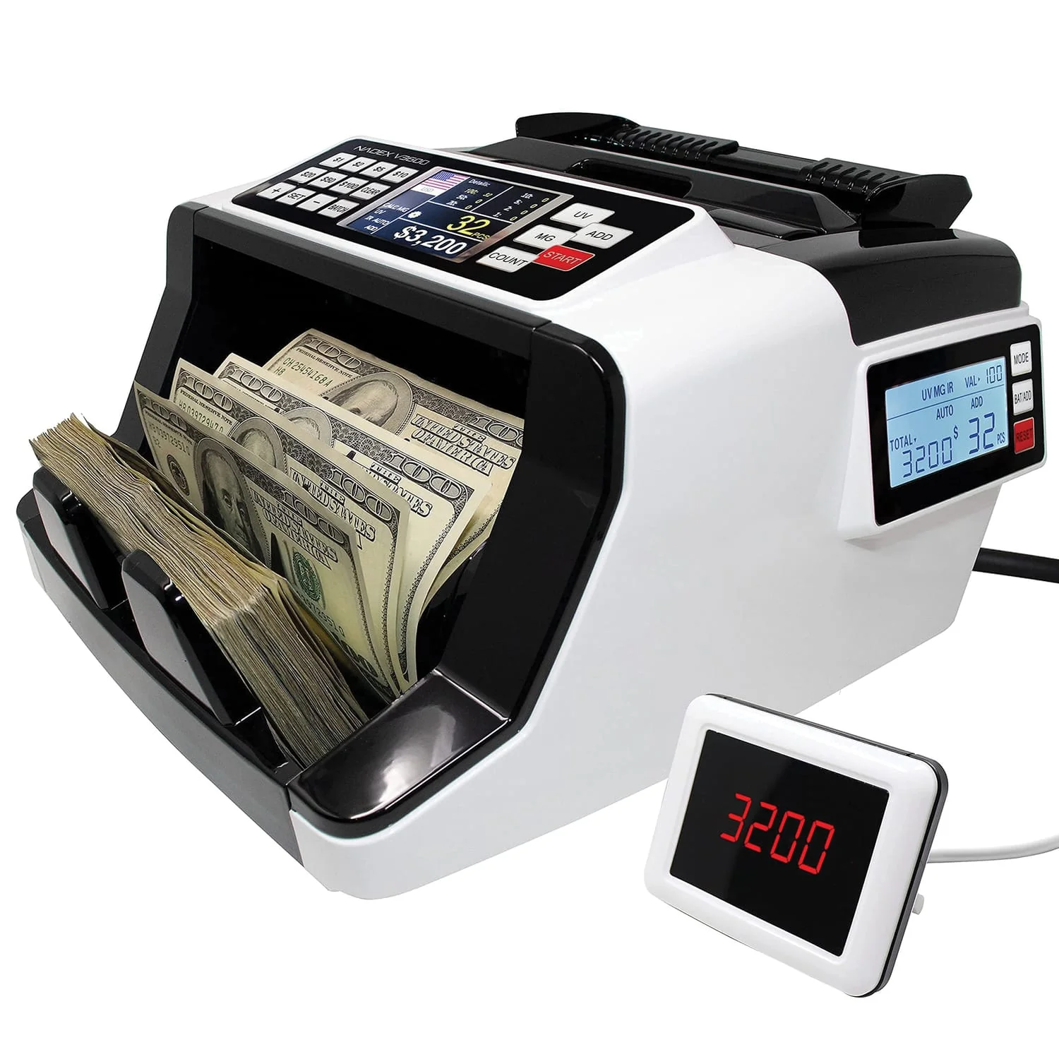 Nadex Coins V3600 Money Counter and Counterfeit Detector - Image 3