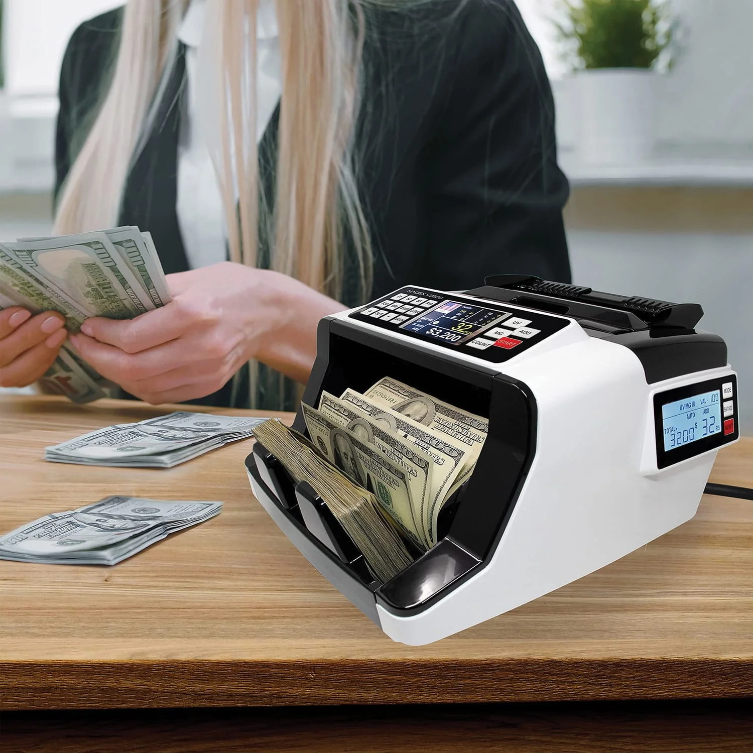 Nadex Coins V3600 Money Counter and Counterfeit Detector - Image 4