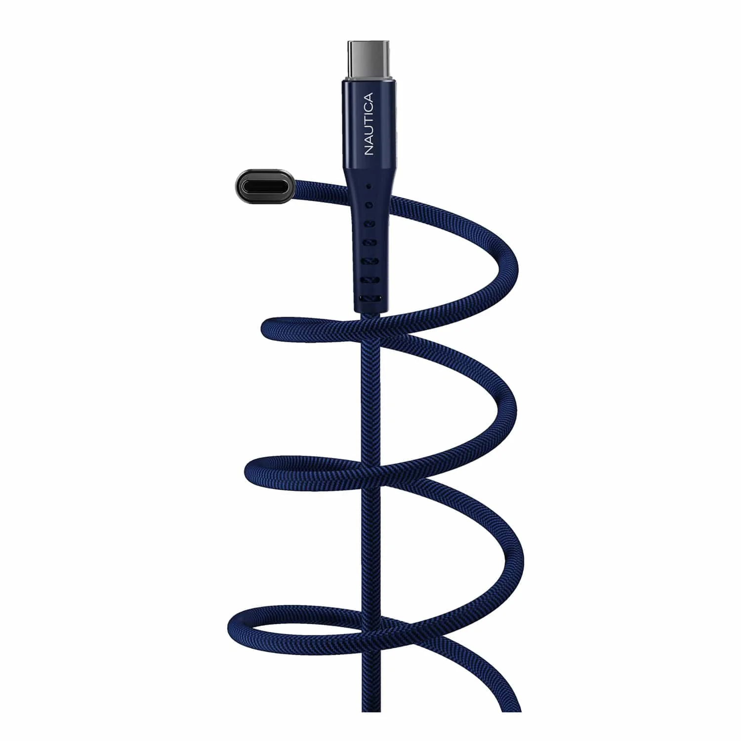 Nautica 4-Ft. 65-Watt USB-C to USB-C Cable with LED Ends, Urban CB510, Navy