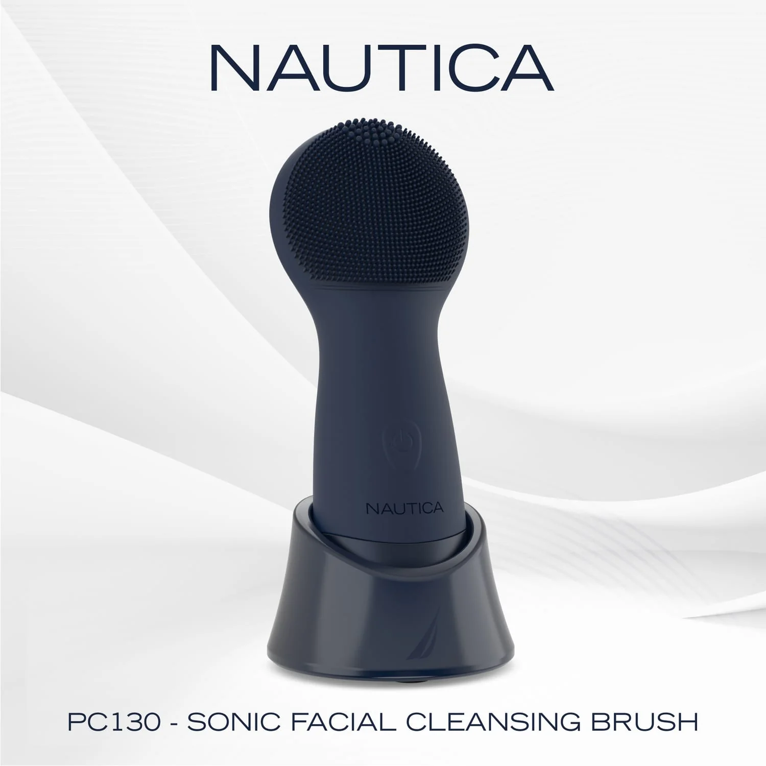 Nautica Sonic Facial Cleansing Brush, PC130, Navy - Image 2