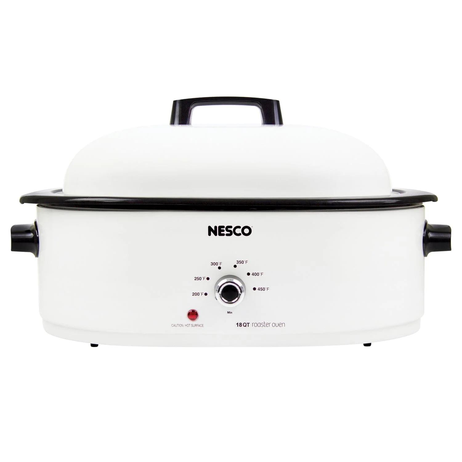 Nesco 18-Qt. 1450-Watt Roaster with Porcelain Cookwell, White