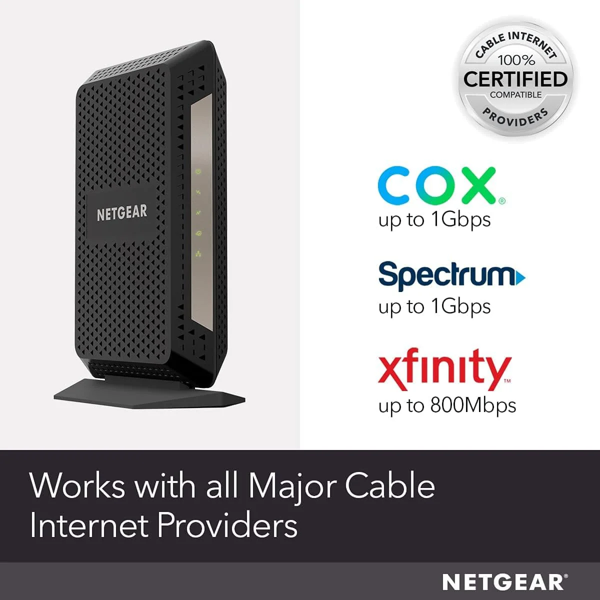 Netgear CM1000 DOCSIS 3.1 Compatible w/ All Cable Providers, Ultra-High Speed Cable Modem - Refurbished - Image 9