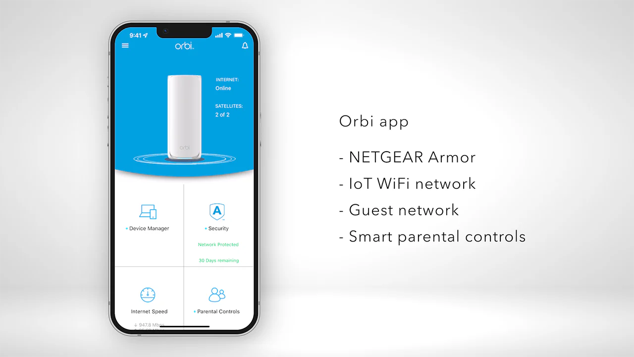 Netgear Orbi 770 Series RBE773 Tri-Band WiFi 7 Mesh System, 3-Pack (Router + 2 Satellites), 11Gbps, Covers Up to 8000 Sq. Ft., White - Image 10