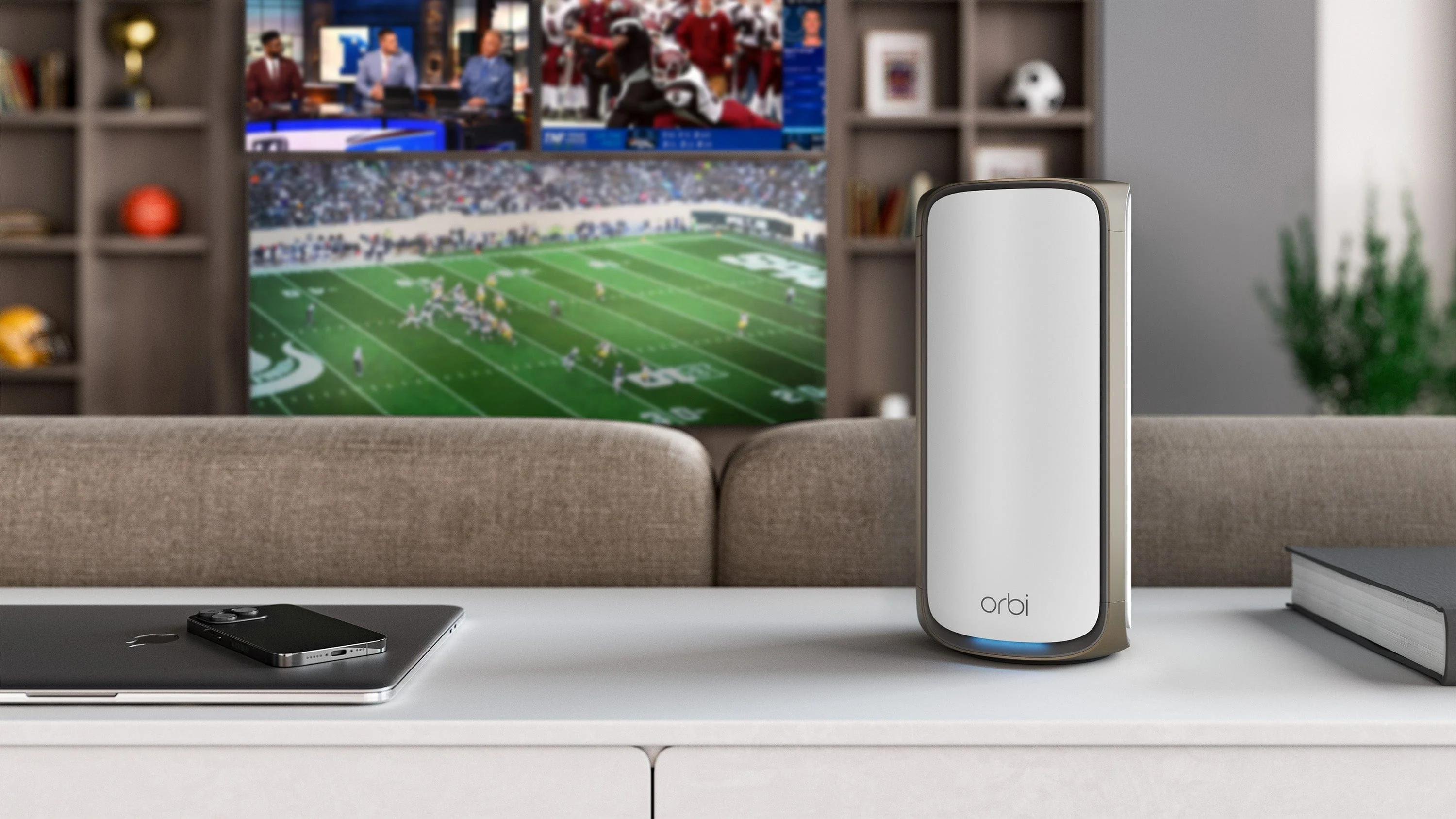 Netgear Orbi 970 Series RBE973S Quad-Band WiFi 7 Mesh System, 3-Pack (Router + 2 Satellites), 27Gbps, Covers Up to 10000 Sq. Ft., White - Image 8