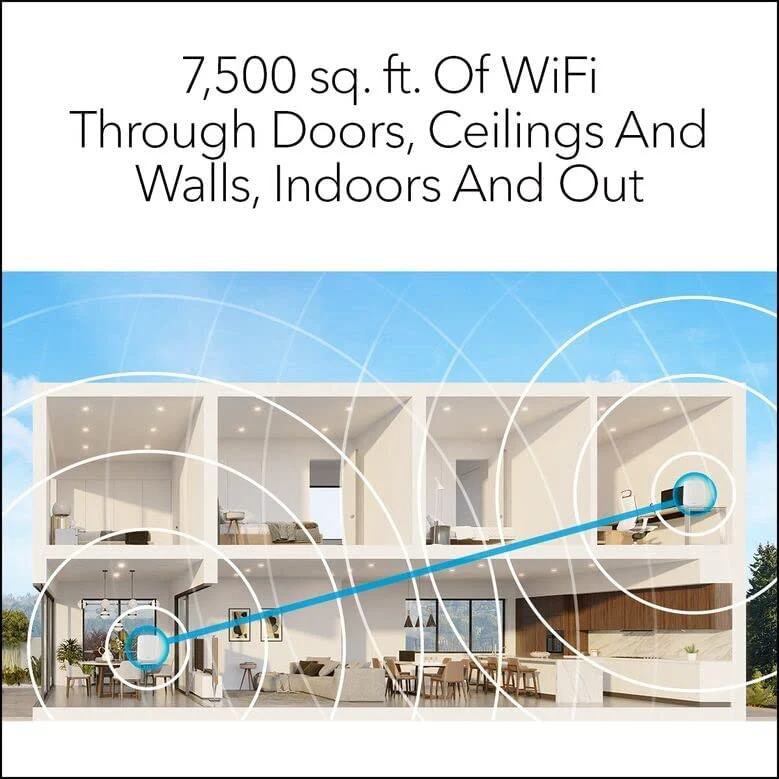 Netgear RBK763 Orbi AX5400 Tri-band WiFi 6 Mesh System, 5.4Gbps, 1 Router + 2 Satellites - Certified Refurbished - Image 6