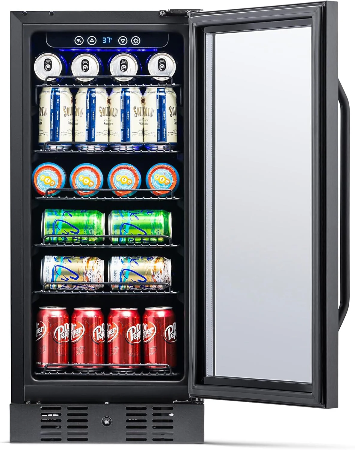 Newair 15" Built-in Beverage Fridge, 96 Cans, Black - Certified Refurbished - Image 7