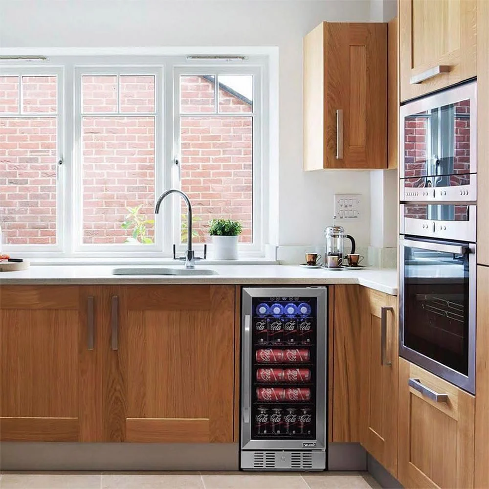 Newair 15" Built-in Beverage Fridge, 96 Cans, Stainless Steel - Certified Refurbished - Image 4