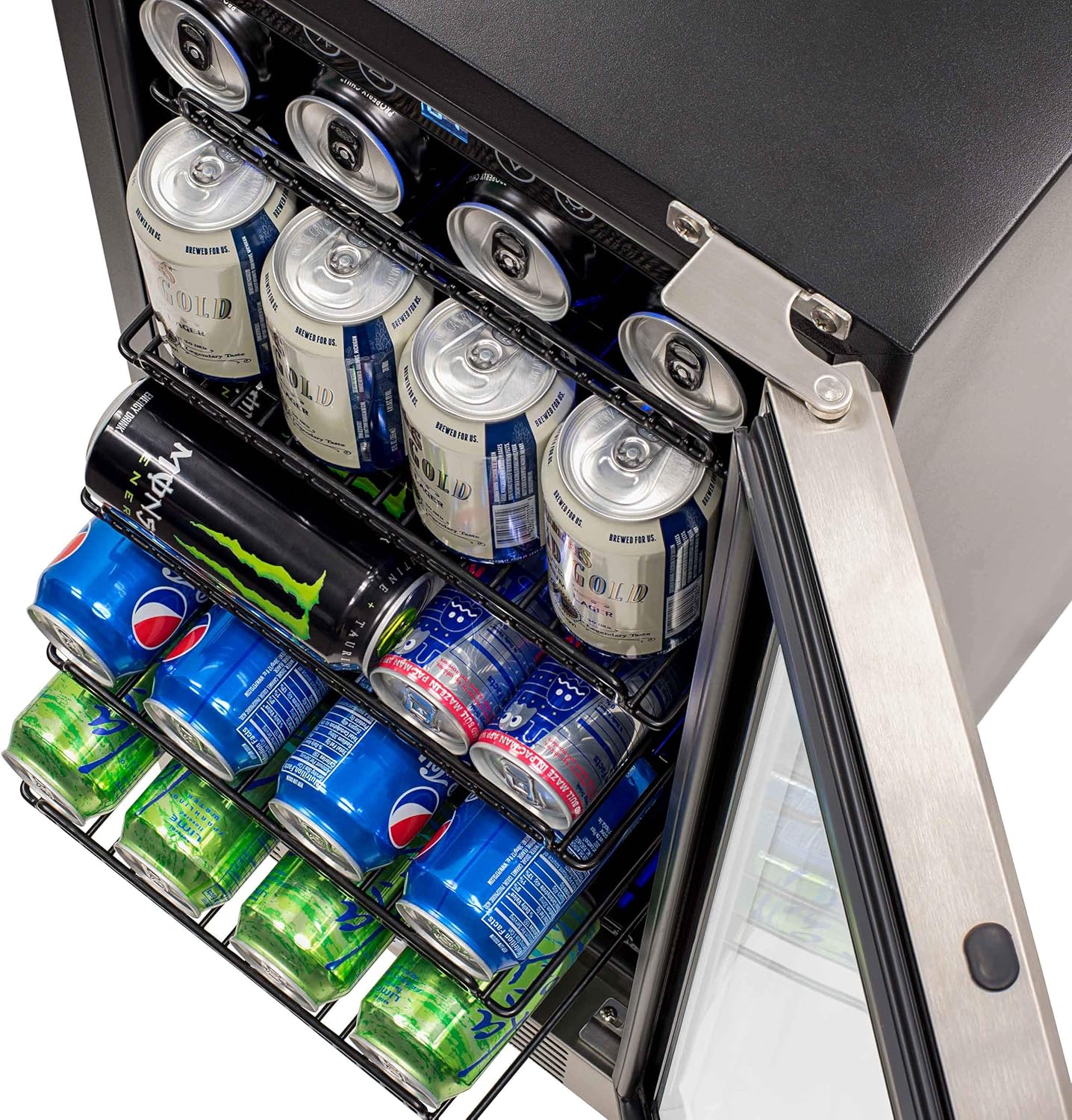 Newair 15" Built-in Beverage Fridge, 96 Cans, Stainless Steel - Certified Refurbished - Image 5