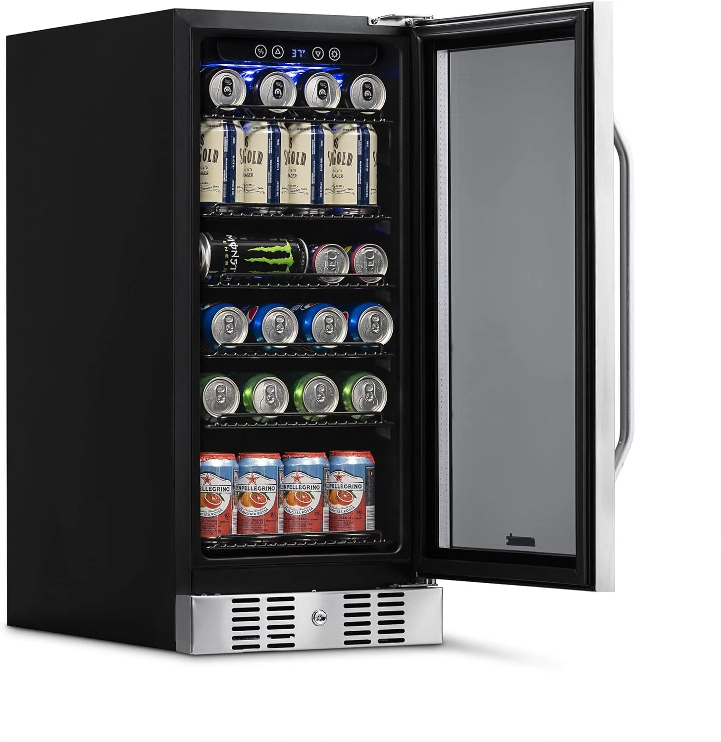 Newair 15" Built-in Beverage Fridge, 96 Cans, Stainless Steel - Certified Refurbished - Image 6