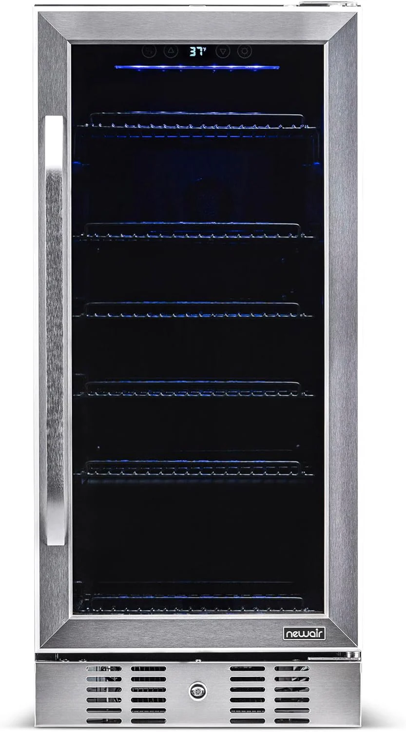 Newair 15" Built-in Beverage Fridge, 96 Cans, Stainless Steel - Certified Refurbished - Image 7