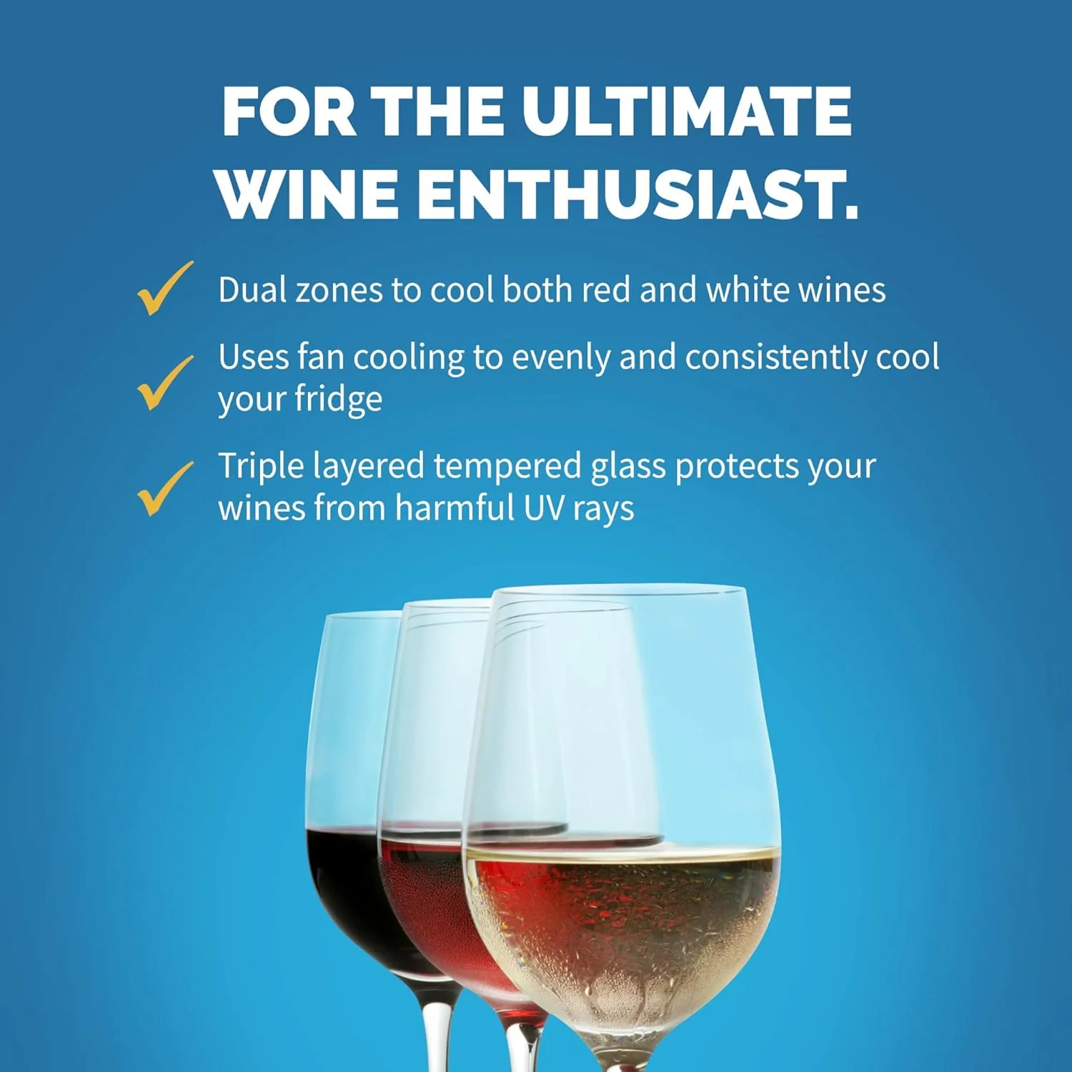 Newair 15" Dual Zone Wine Fridge with Beech Wood Shelves, 29 Bottles, Stainless Steel - Certified Refurbished - Image 3